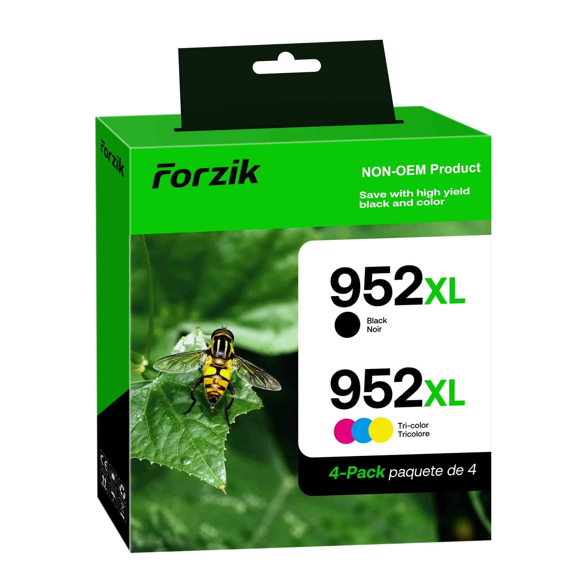 952 XL Ink Cartridge Replacement for HP 952 Ink Cartridges Black Cyan Magenta Yellow (4-Pack), Compatible for OfficeJet Pro 8710 8720 7740 8210 8715 7720 8702 8725 8740 8730 8700 8200 Printer