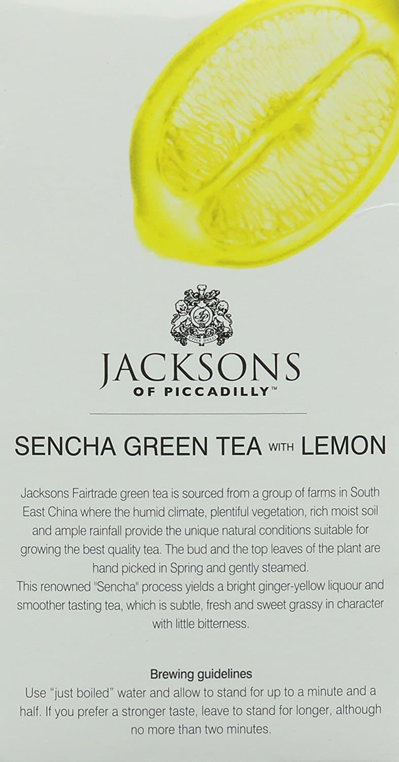 Jacksons of Piccadilly Green Tea & Lemon 50g