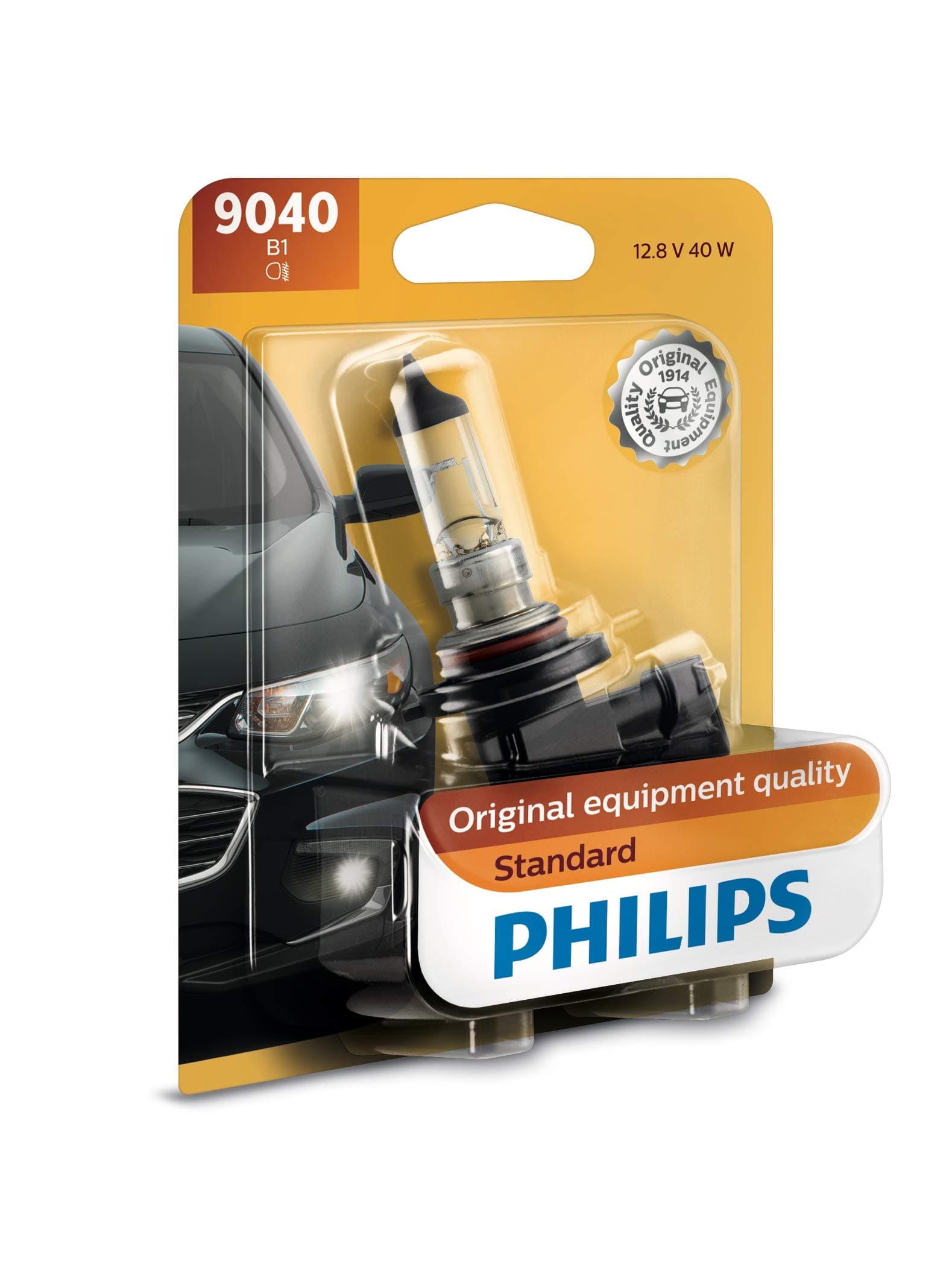 Philips 9040 Standard Halogen Replacement Front Fog Bulb, 1 Pack