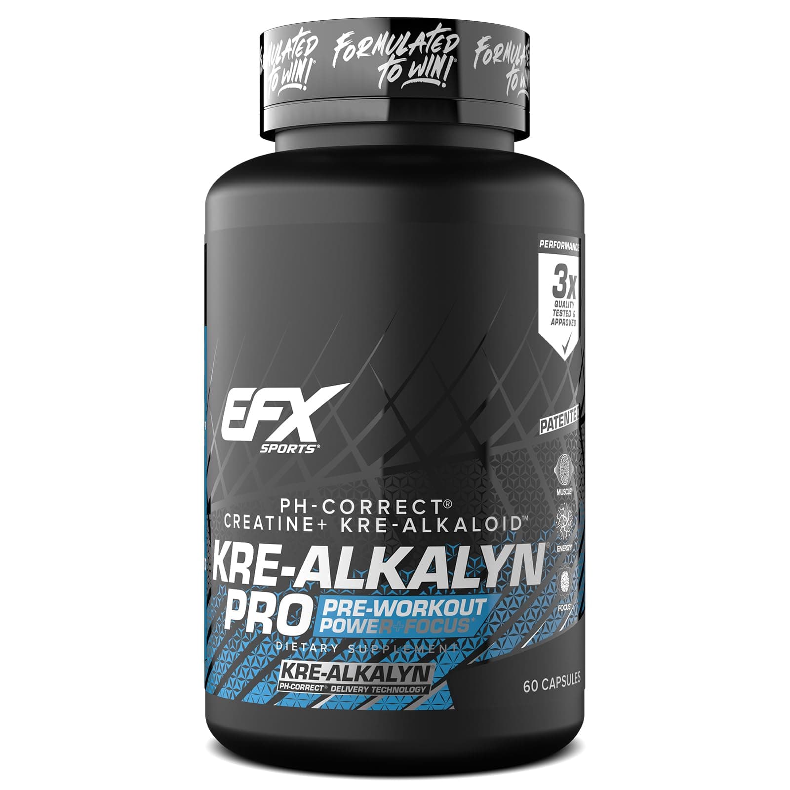 Kre-Alkalyn PRO – PH Correct Creatine Monohydrate Pre Workout Supplement – Multi-Patented Muscle Building Capsules for Endurance, Energy, & Strength for Men & Women