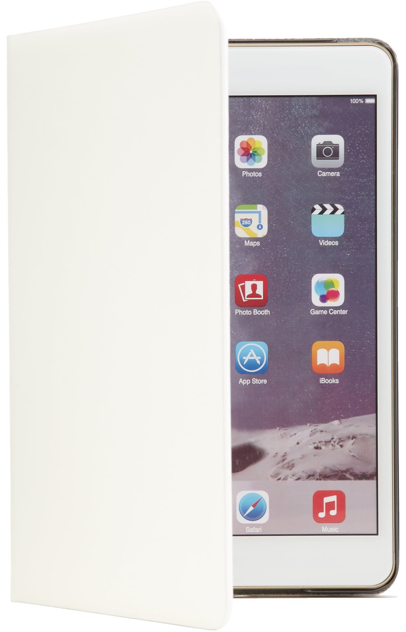 Everything Tablet Apple iPad Air 2 Handmade Italian Leather Smart Case Durable Auto Sleep/Wake Function Light Weight - Pearl White