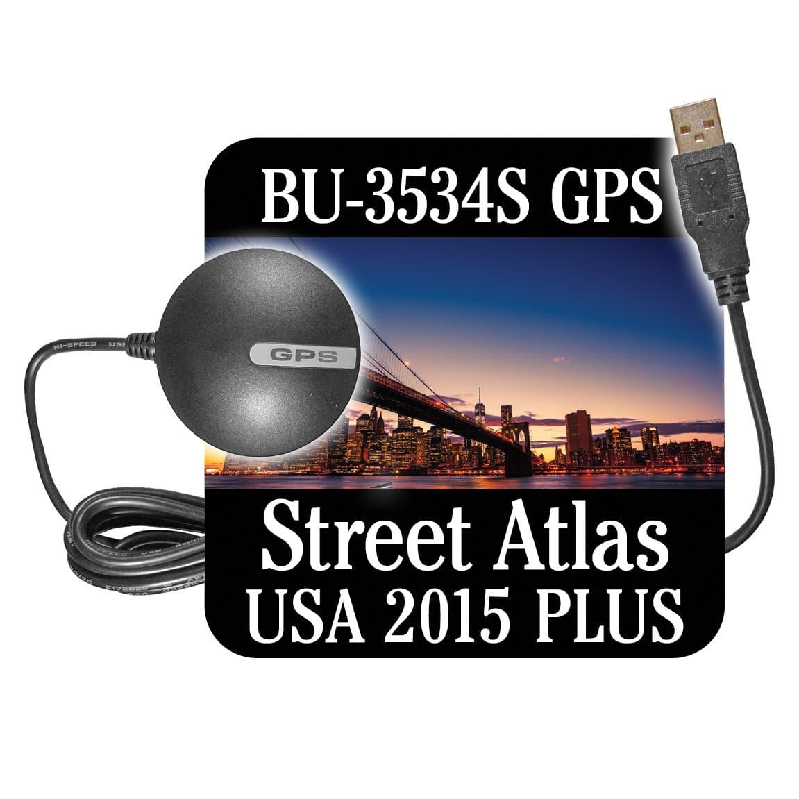 US Software BU-353S4 with Street Atlas USA 2015 Plus