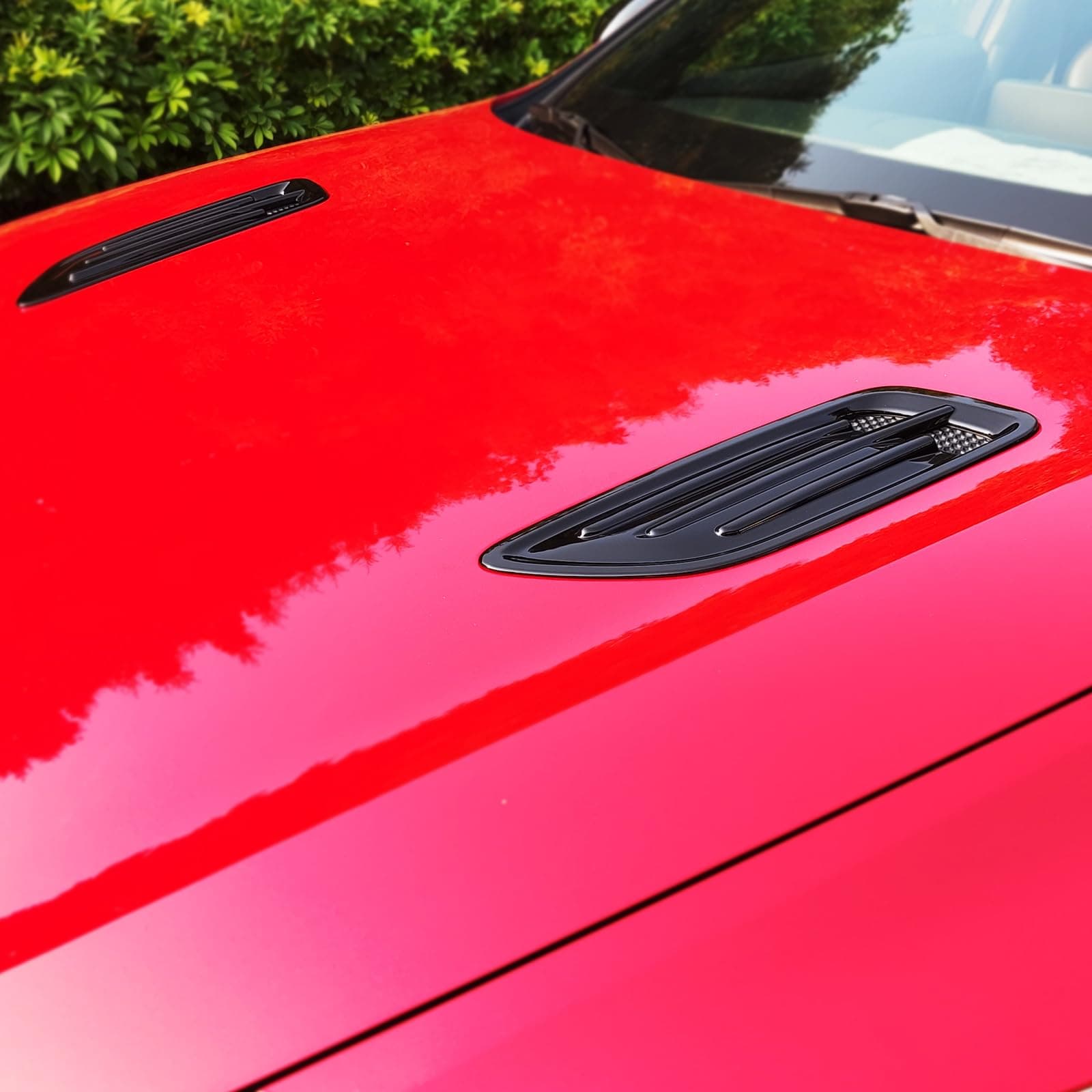 YOUTOOCAR Glossy Black Intake Scoop Turbo Bonnet Vent Cover Hood Air Vents Cover Compatible with KIA Stinger Accessories, (H0106-15)