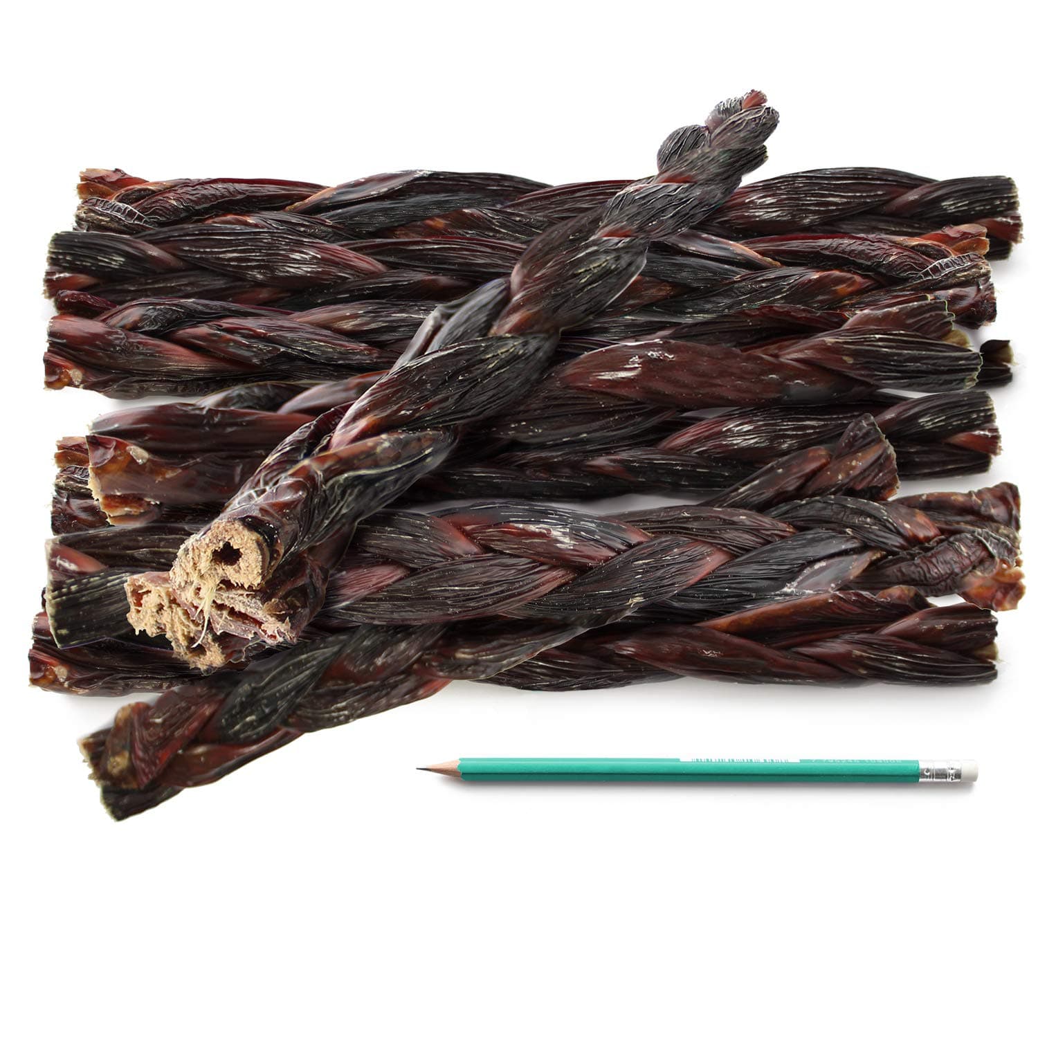 12" Braided Gullet Sticks For Dogs (30 count) | Natural Beef Sticks Jerky Chews For Dogs | Glucosamine Rich Dog Treats For Healthy Joints | Softer Than Bully Sticks | Supercan Made & Packaged