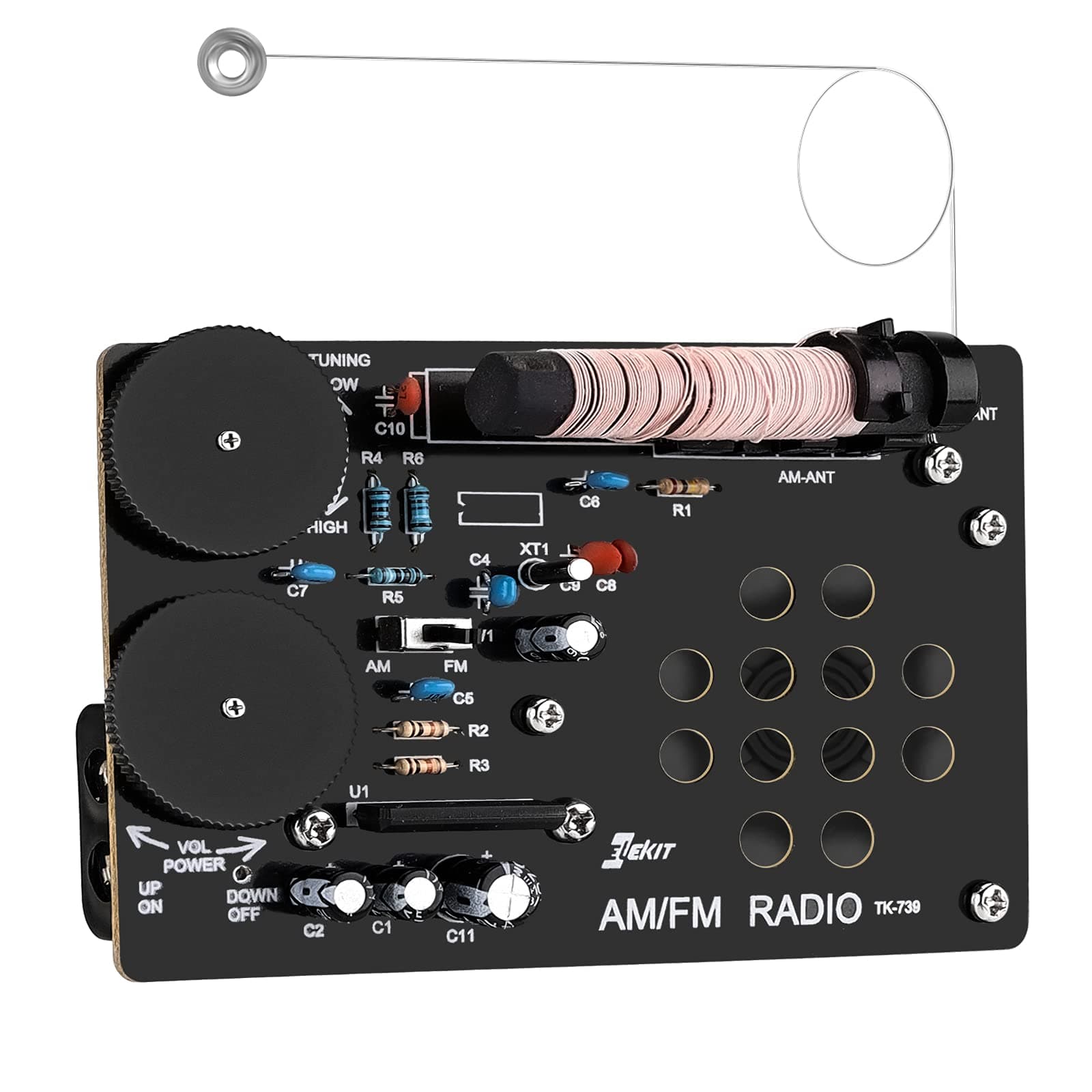 Radio Soldering DIY Electronic Kits - Xruison FM Radio Kit Soldering Project for Learning Practicing Teaching Electronics for Kids Adult