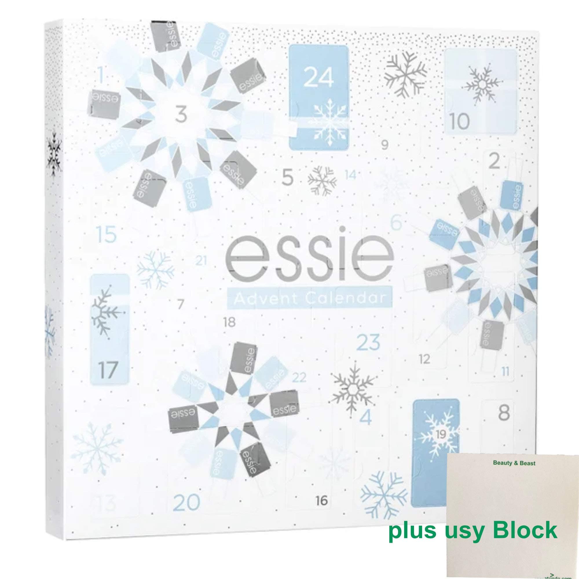 Essie Advent Calendar Nail Polish 2019 (Pack of 1) Plus Usy Block