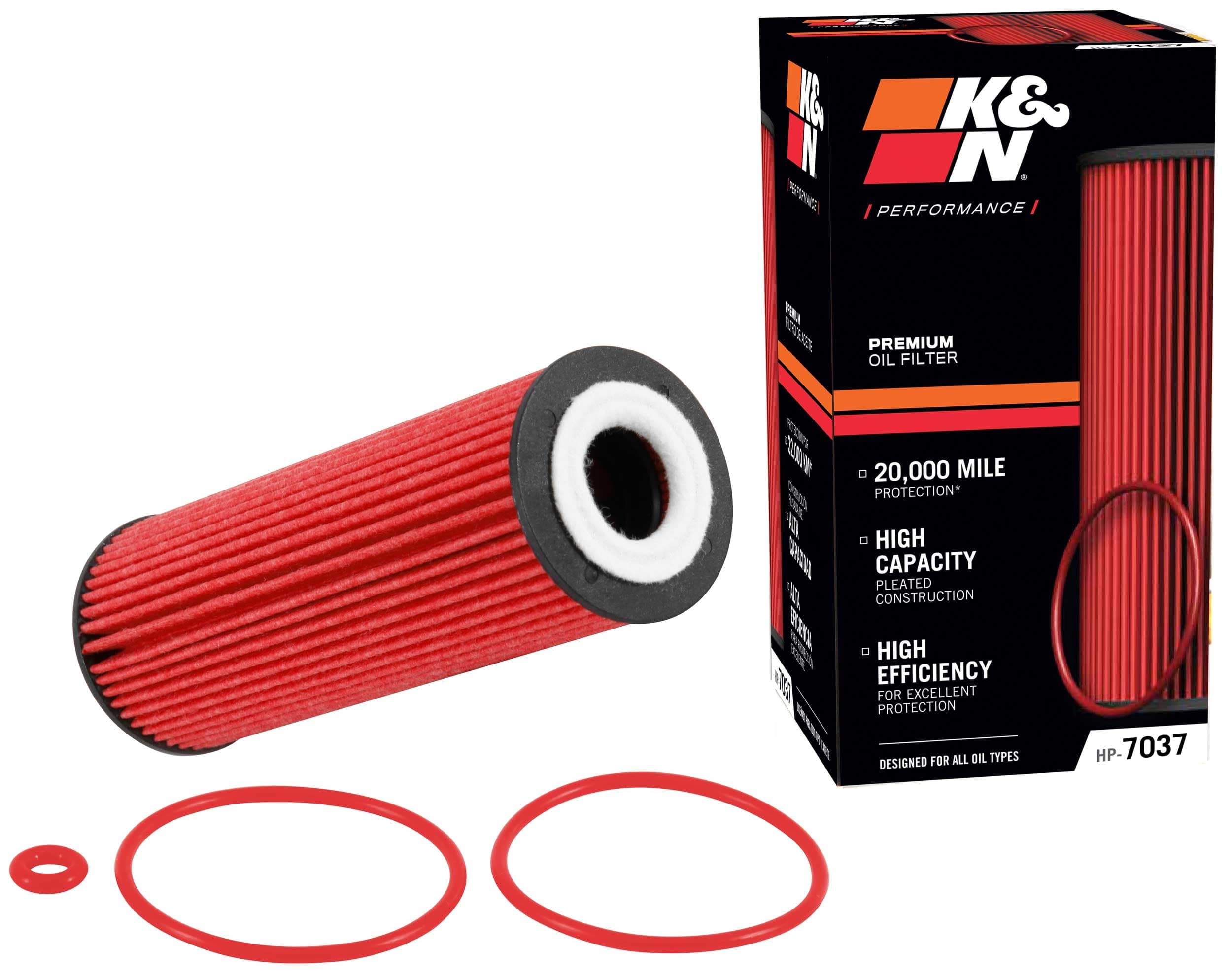K&N Premium Oil Filter: Protects your Engine: Compatible with Select FORD/LINCOLN Vehicle Models (See Product Description for Full List of Compatible Vehicles), HP-7037