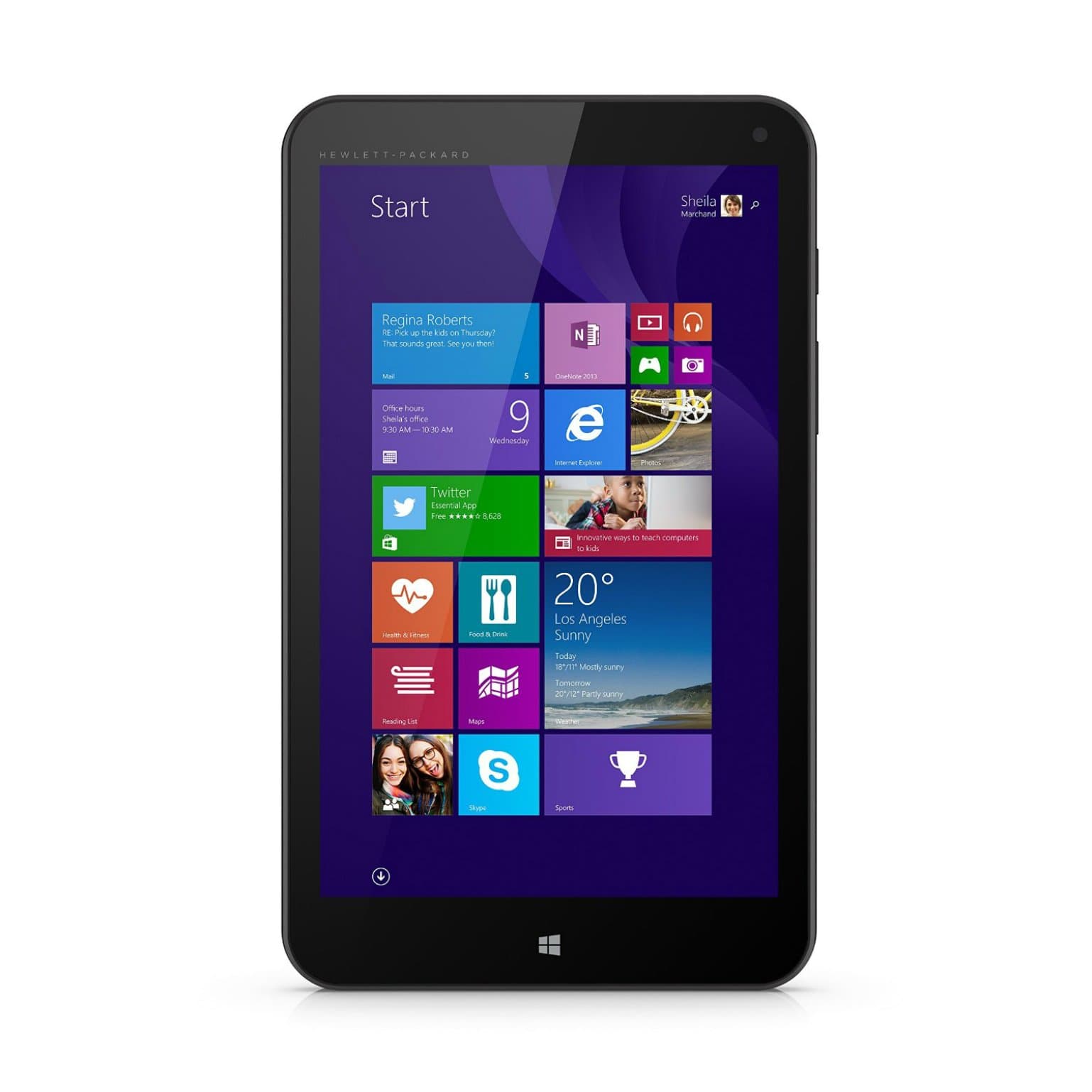 HP Stream 8 (S8-5909US) 8" 32GB Windows 8.1 Tablet - WiFi & T-Mobile 4G - Black (Renewed)