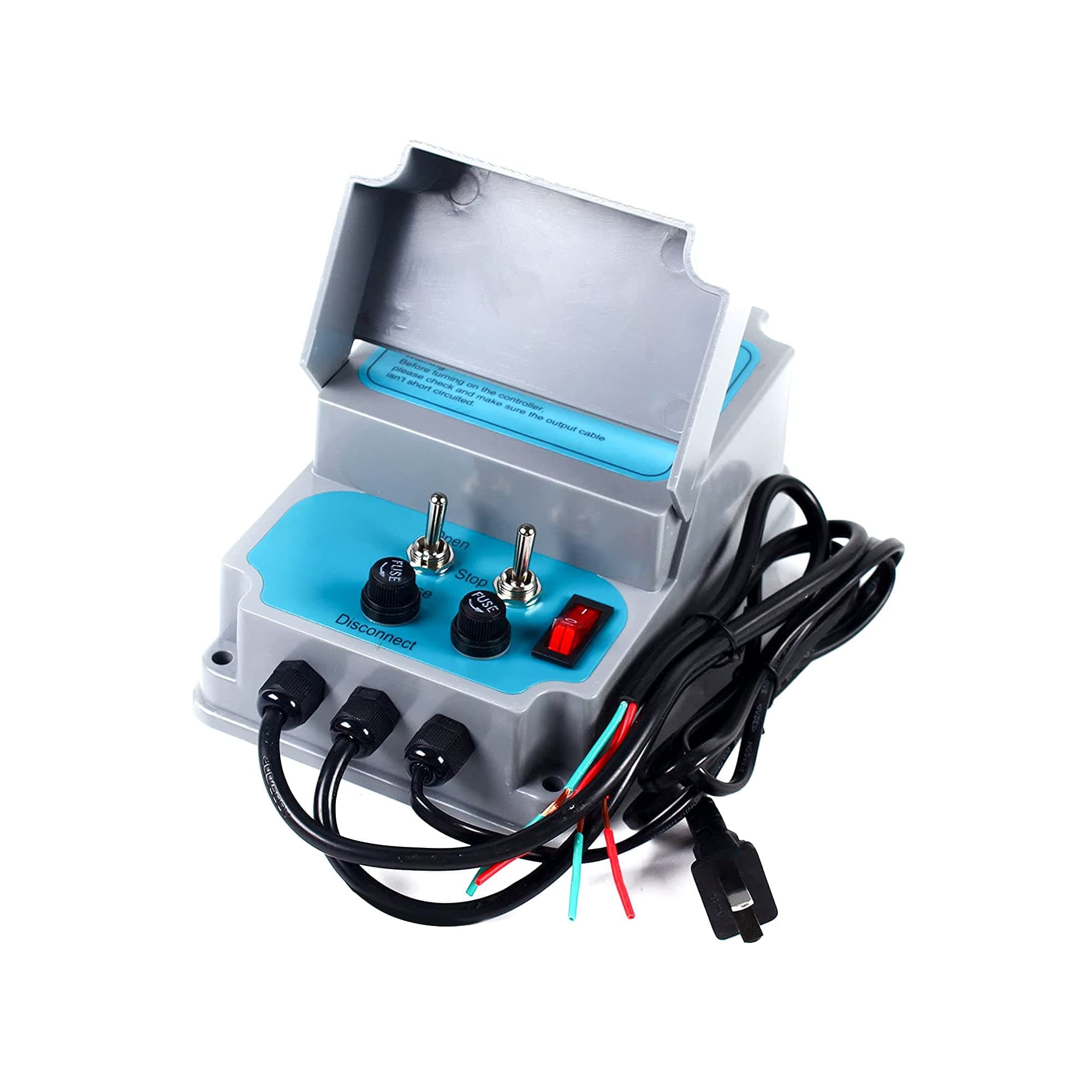 Controller for Greenhouse The Roll up Motors with AC110V to DC24V Transformer 3 Position Controllers,Incremental Controller Electric Cabinet (Forward Reverse Control 2 Motors)