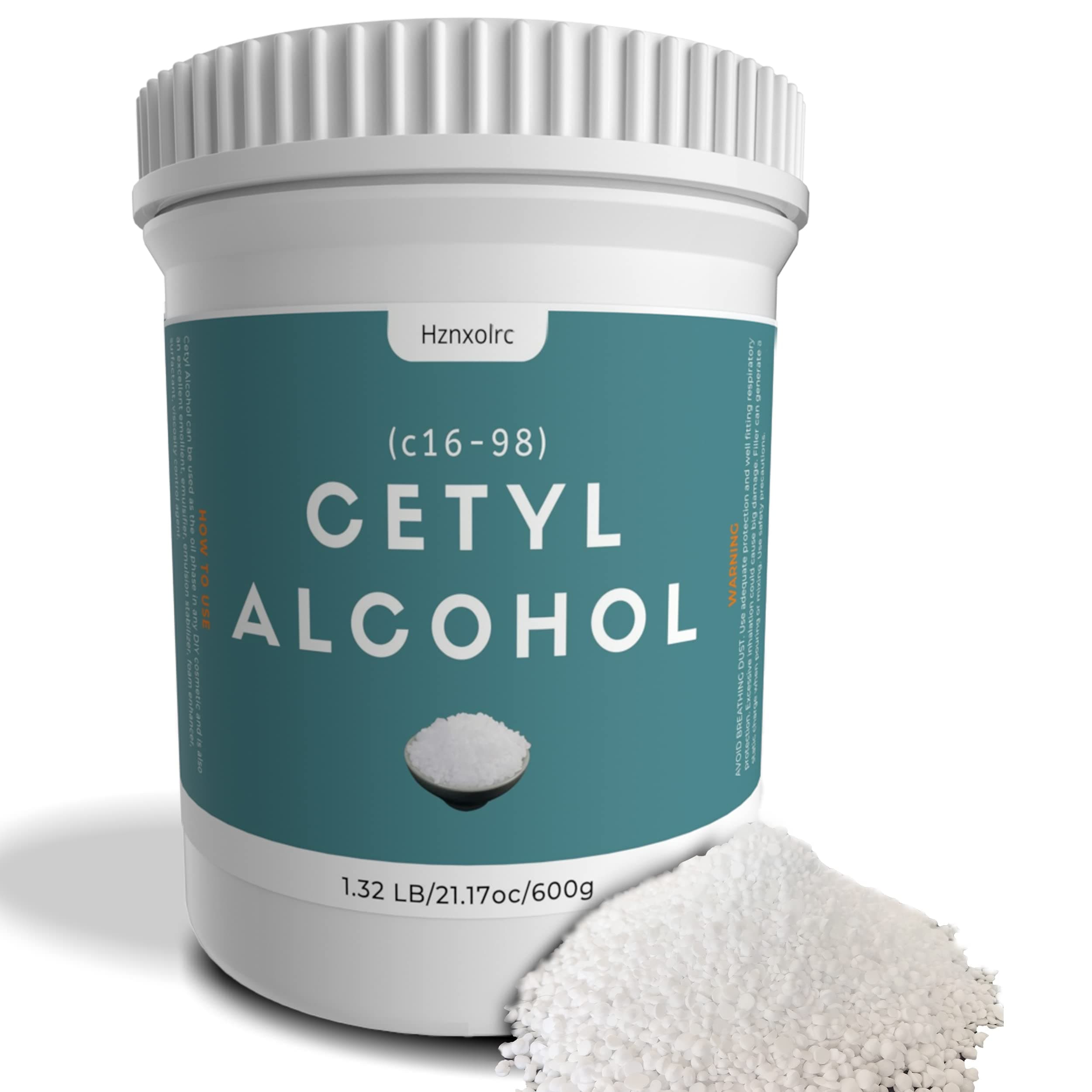 21.17 Ounce Cetyl Alcohol for Making Lotions, Premium Cetyl Alcohol Granules, Smooth and Emollient, Fresh and Pleasant, Suitable for Making Conditioners, Scrubs, Creams and More