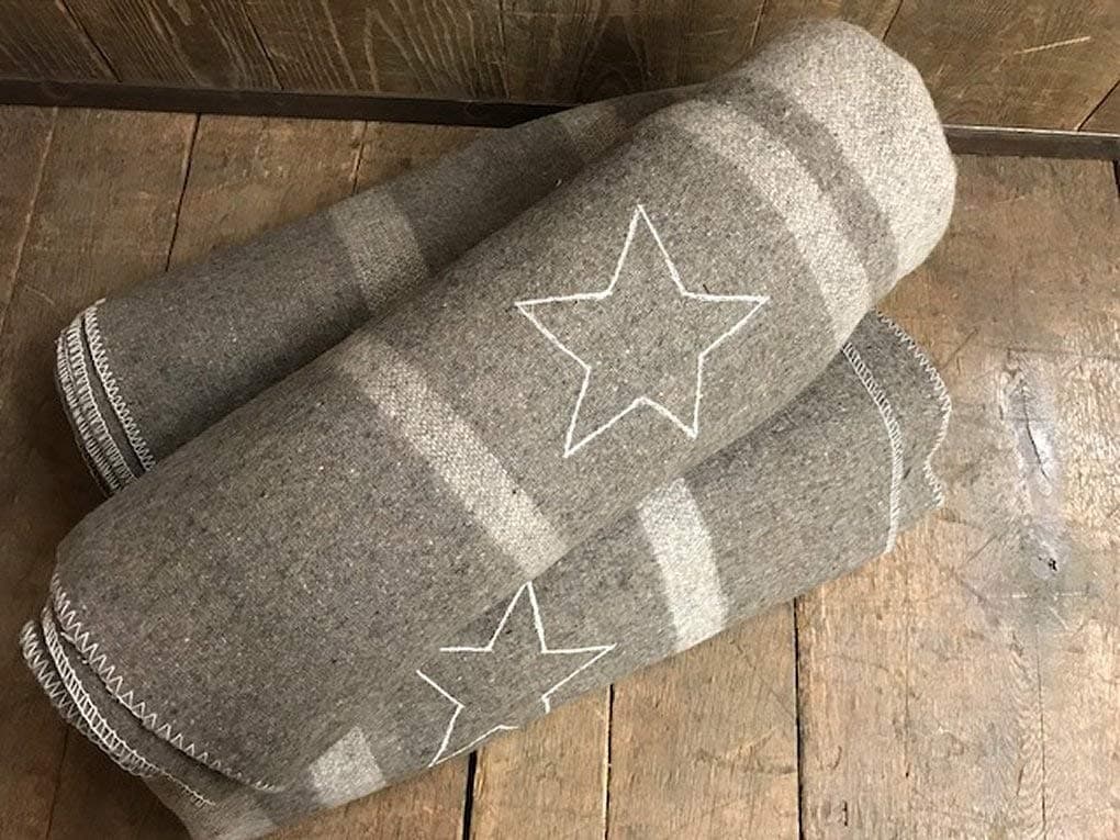 swiss link Italian Officer Heavyweight Reproduction Blanket W/Star