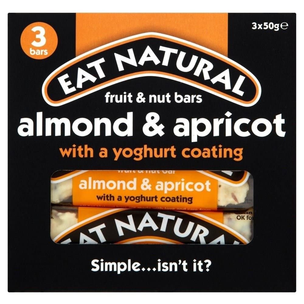 Yoghurt Coated Almond & Apricot Bars (3x50g) - Pack of 6