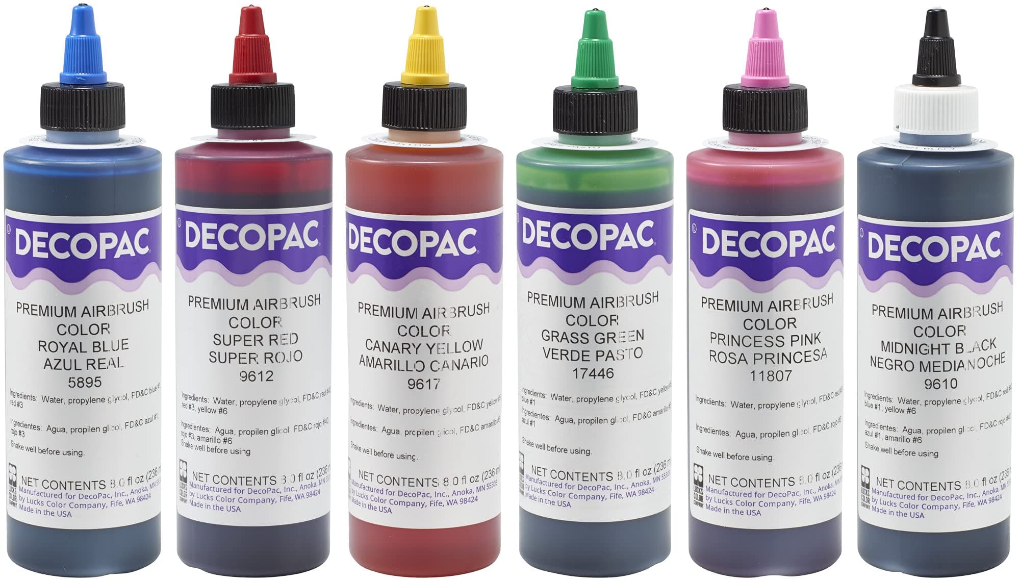 DecoPac Premium Airbrush Color Multipack