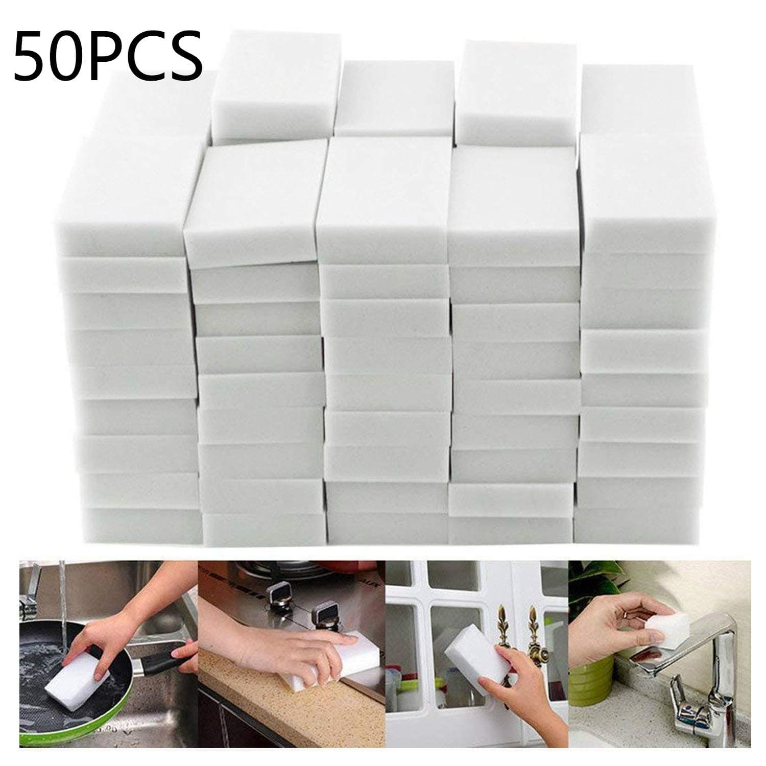 Erholi Household Sponge Eraser Cleaner Home Kitchen Multi-Function Cleaning Tool Sponges