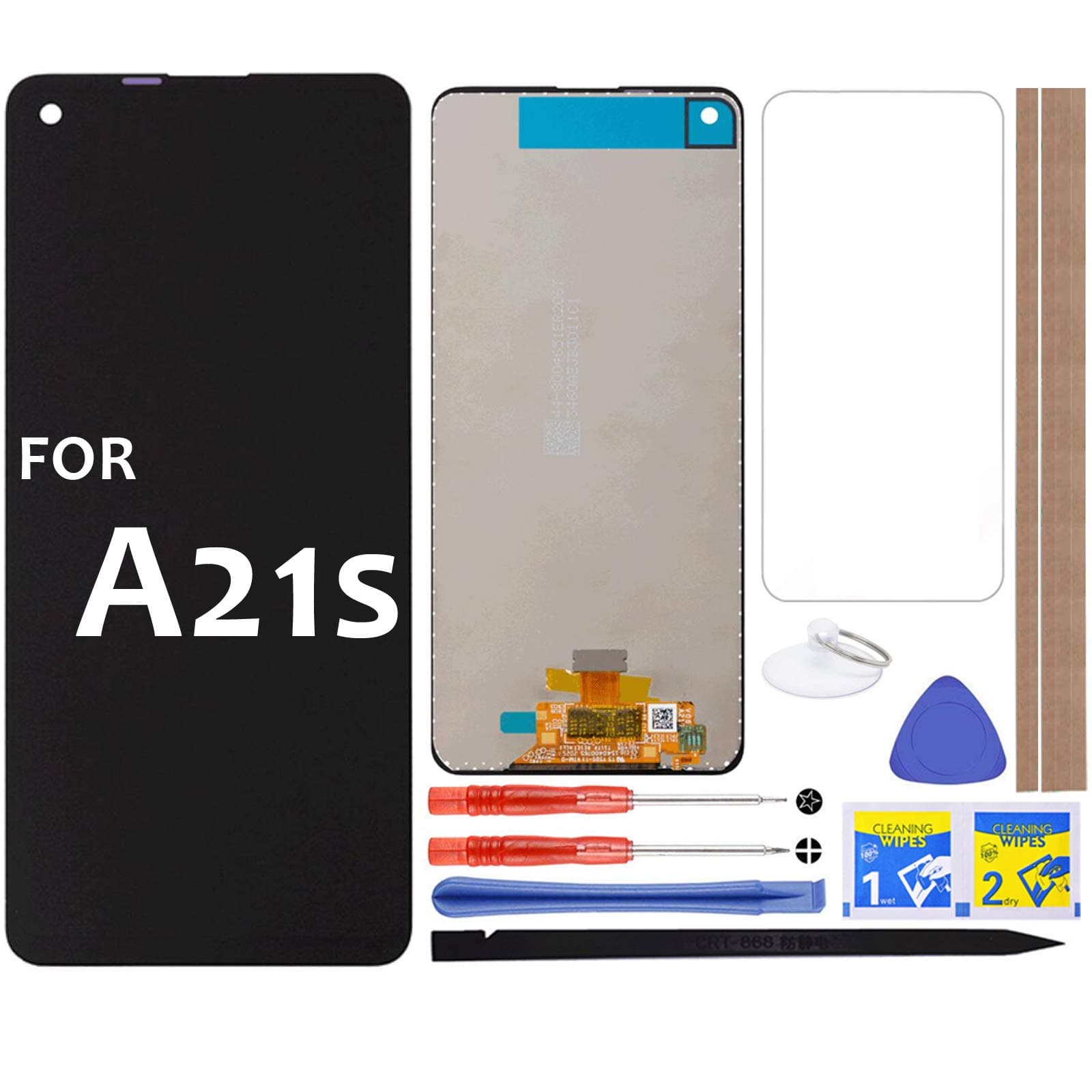 iFixmate A21S LCD Screen Replacement Touch Digitizer Display Assembly 6.5" (Black) for Samsung Galaxy A21S 2020 A217 -A217F/DS A217F A217M