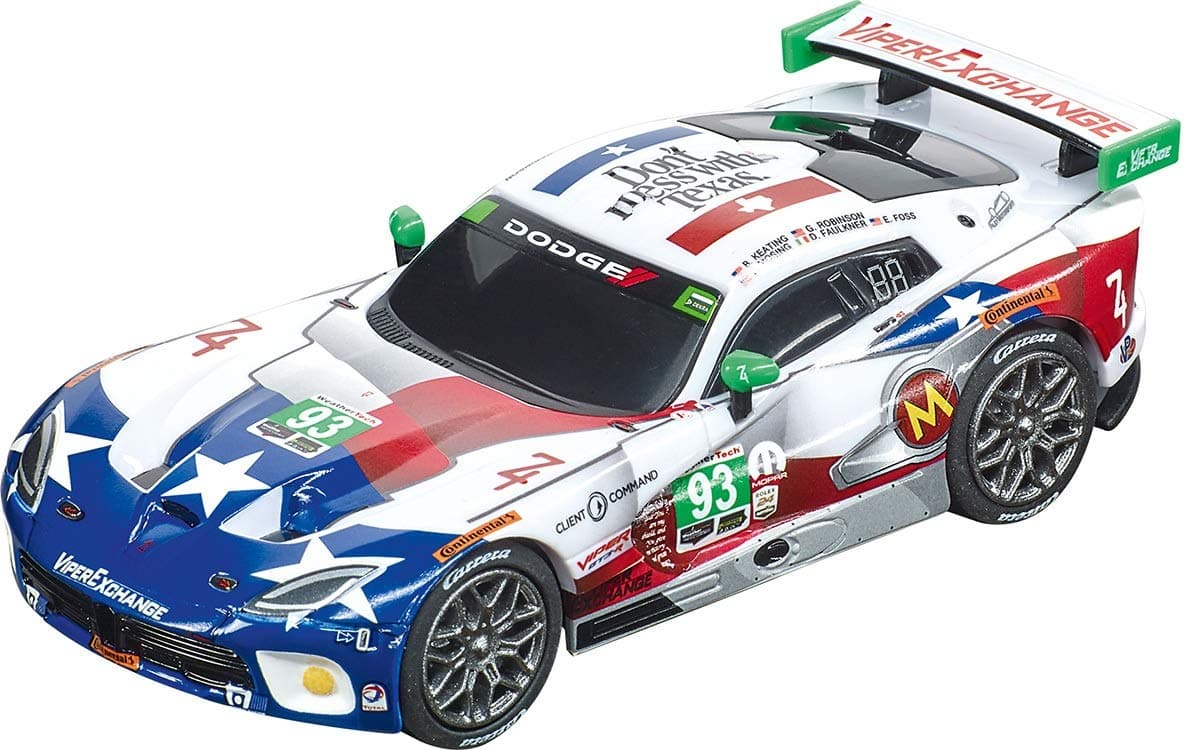 64160 2015 SRT Viper Ben Keating Team No. 93 1:43 Scale Analog Slot Car Racing Vehicle for Carrera GO!!! Slot Car Race Tracks