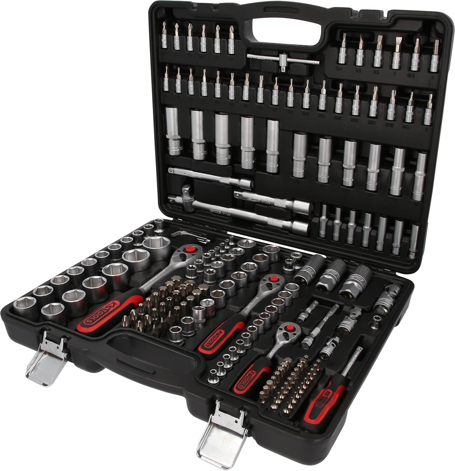 917.0779, 179-piece Socket Set - 1/4 Inch / 6.35 mm + 3/8 Inch / 9.5 mm + 1/2 Inch / 12.7 mm