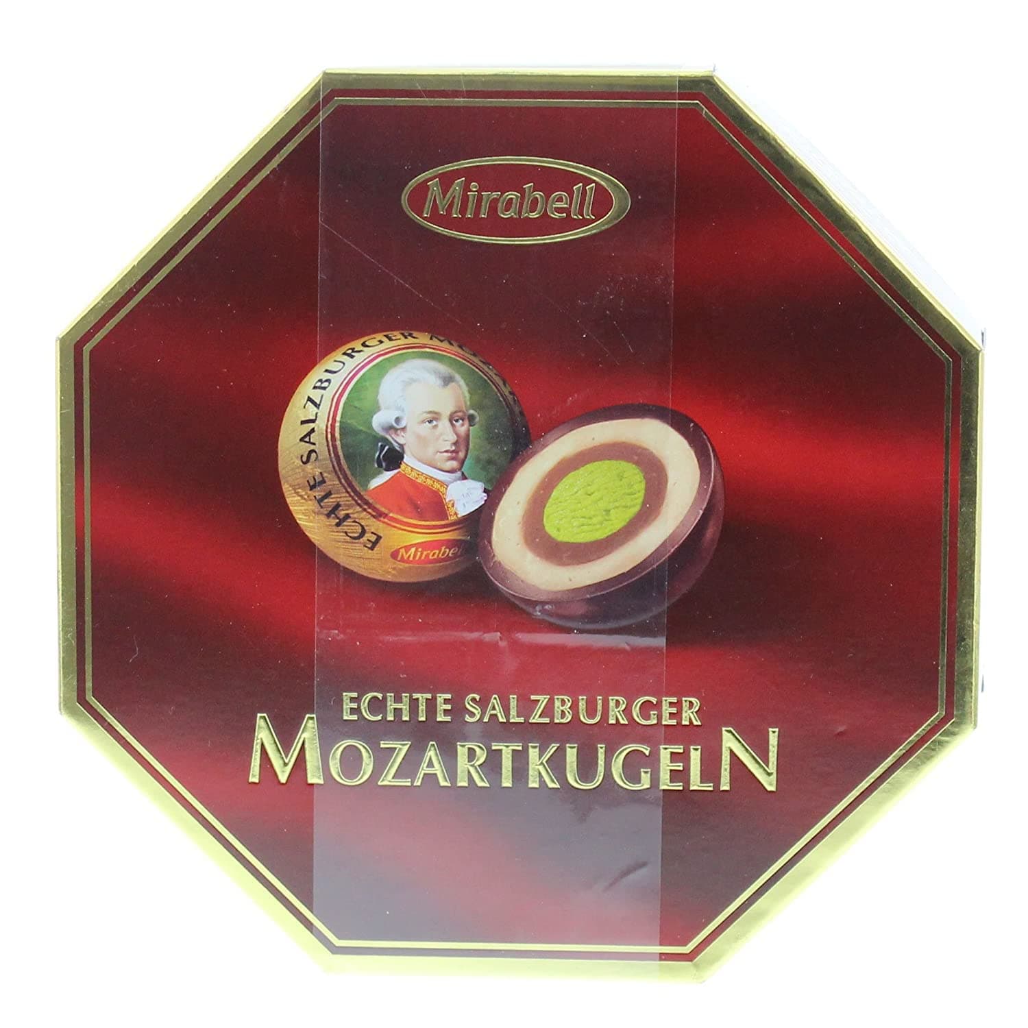 Mirabell - Mozartkugeln - 18 Pieces Transparent Box - 300 g