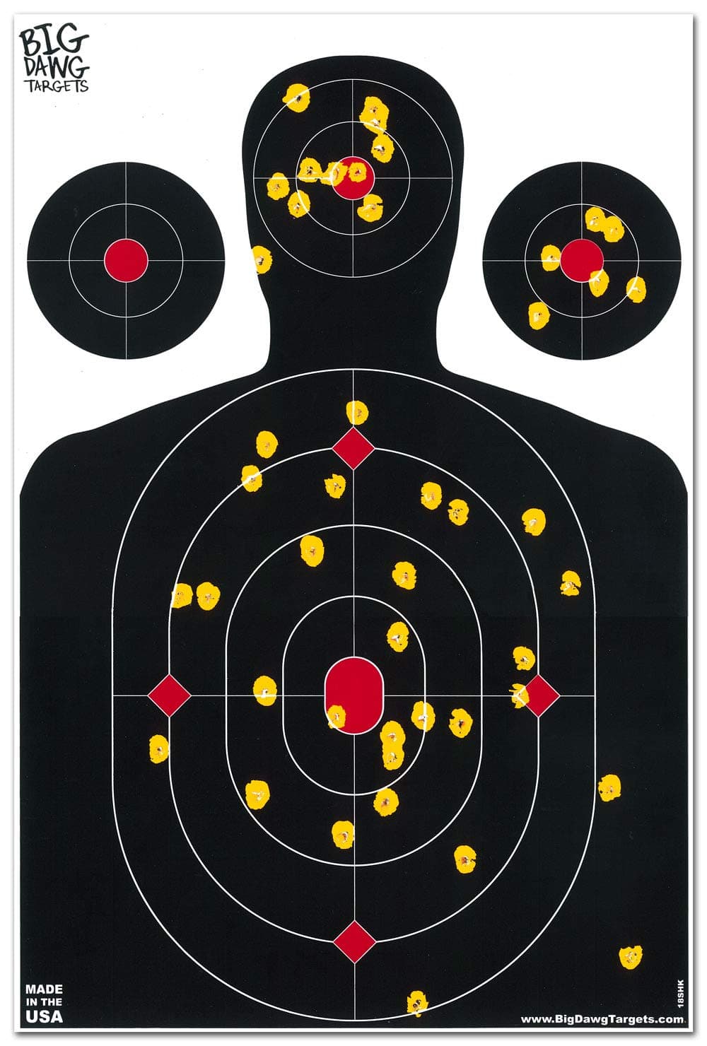 Big Dawg Targets 12 X 18 Inch Silhouette Reactive Splatter Target