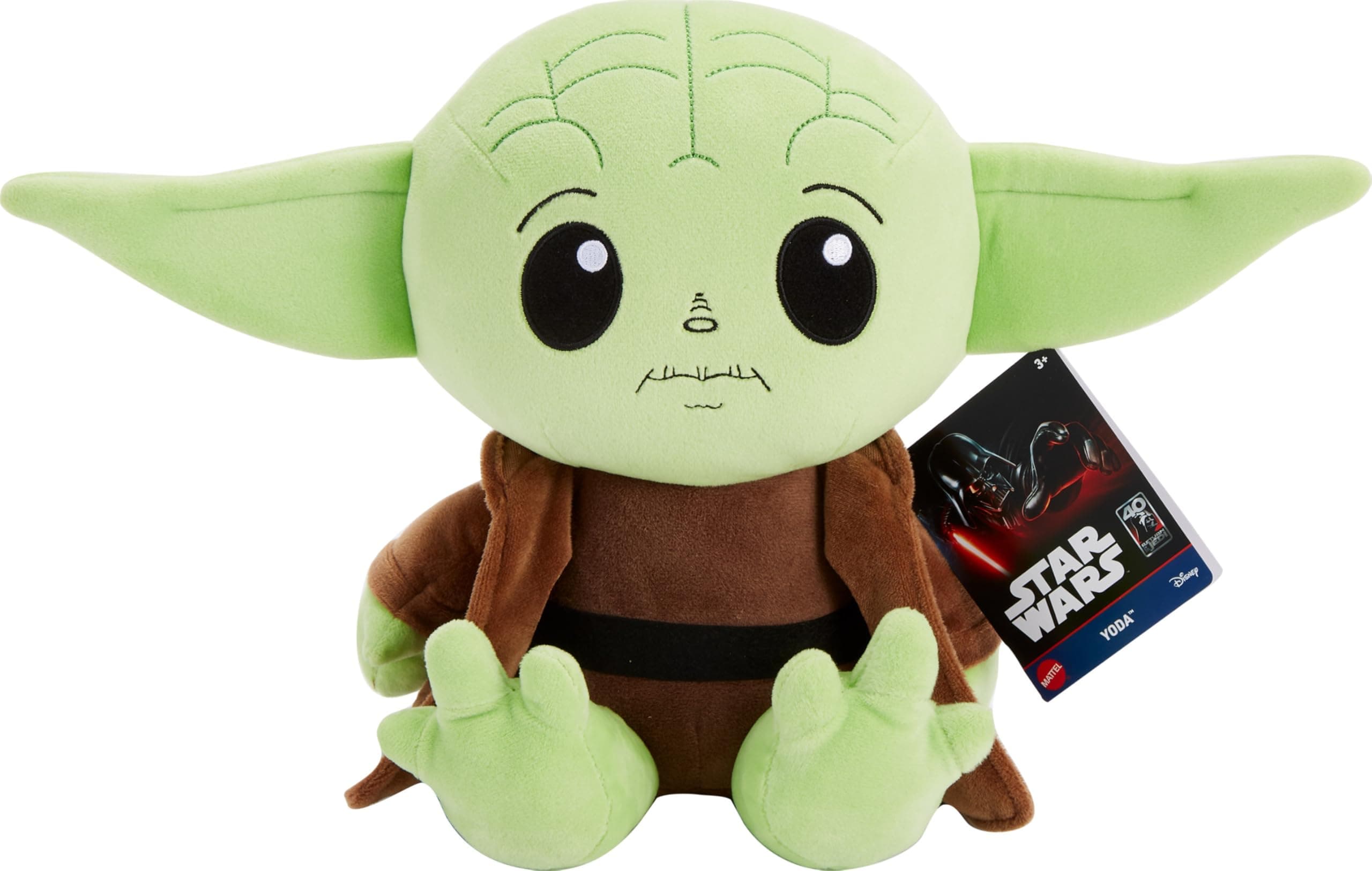 Mattel Star Wars Return of the Jedi Snug Club Plush Toy, Yoda Soft Character Doll, 40th Anniversary Collectible, Approx. 7-inch