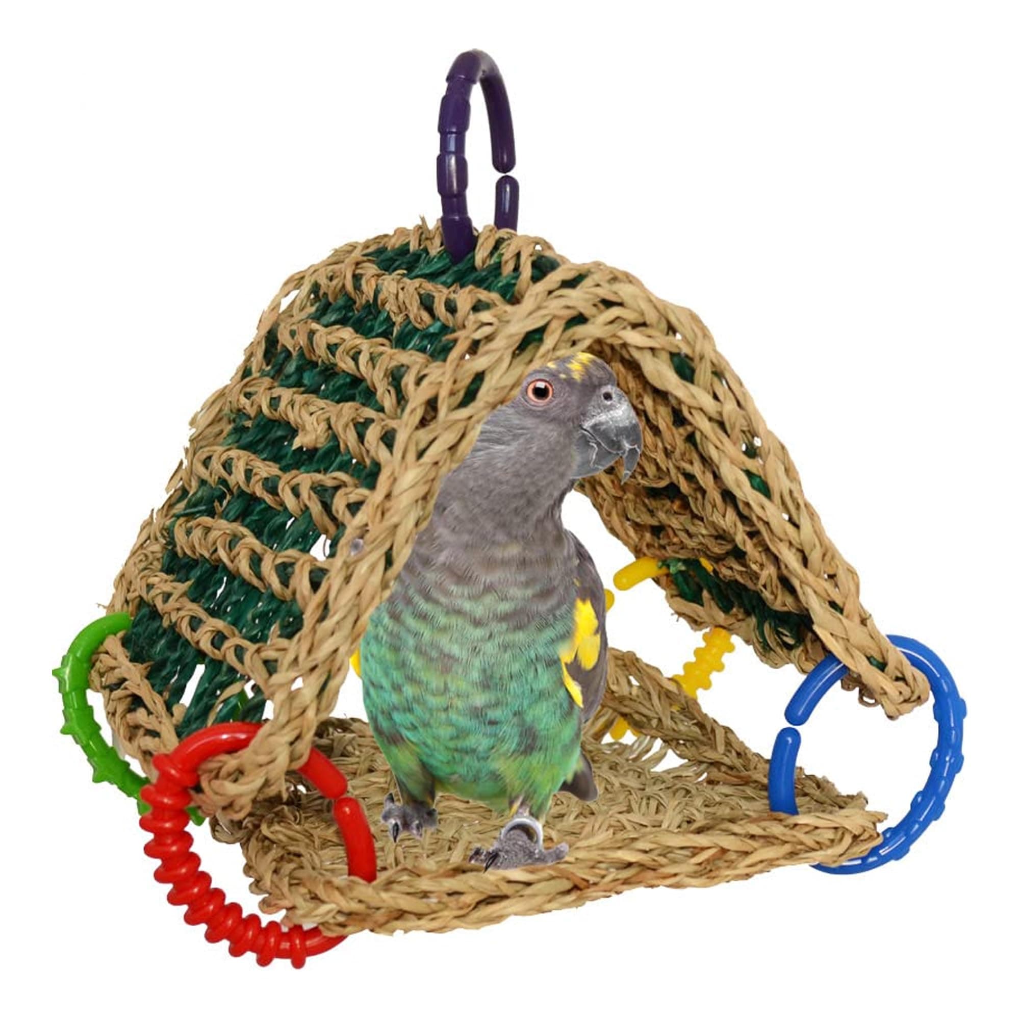 SB881 Seagrass Tent, Small/Medium Bird Size, 8” x 7” x 8”