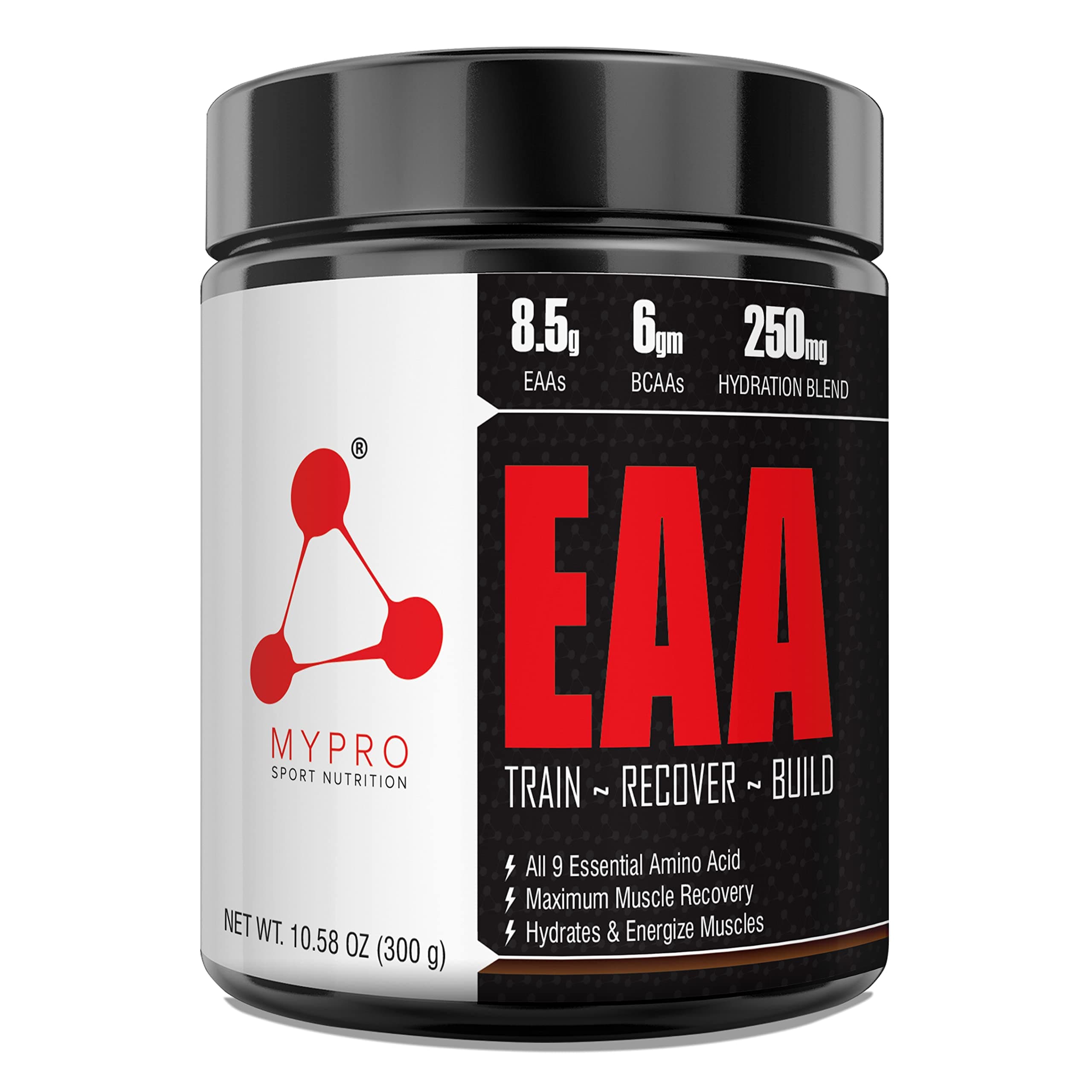 Mypro Sport Nutrition EAA Supplement 8500 mg EAA,6000mg BCAA,992 mg Hydration Blend For Muscle Recovery&Performance All 9 Essential Amino Acid EAA Powder-30 Servings-300 Gm (Blue Raspberry)