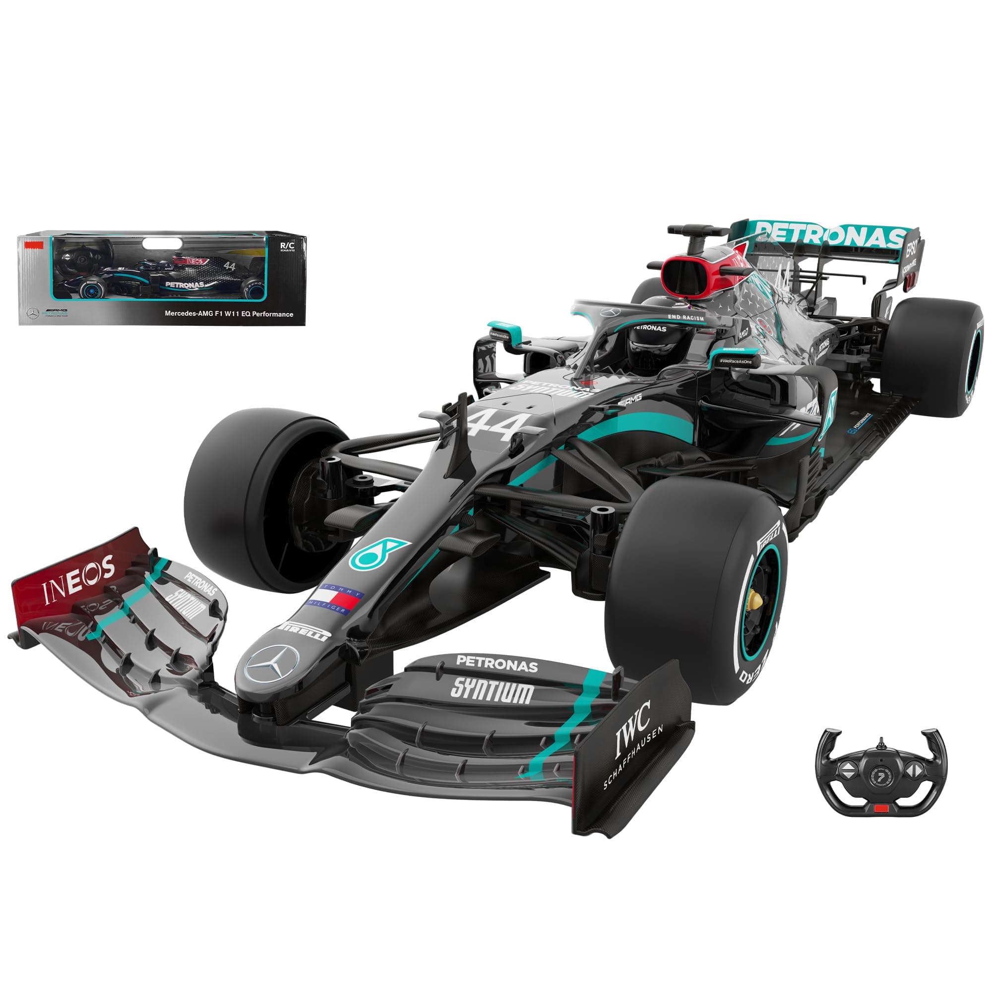 Voltz Toys Authentic Licensed F1 Car Remote Control - Collection RC Series for Kids and Adults - 2.4GHz Gift (1:12 Mercedes-Benz F1 W11)