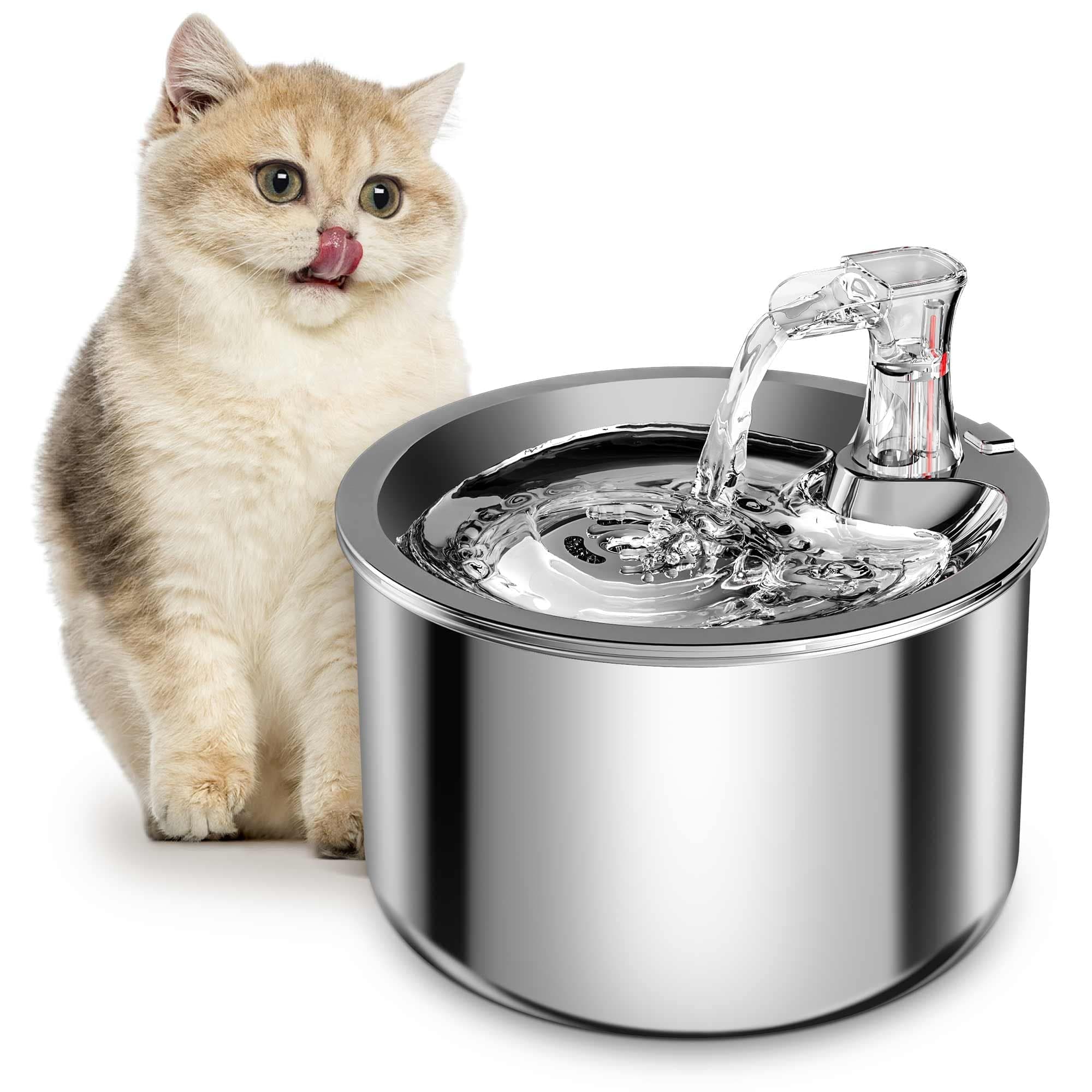 – Pet Stainless Steel Automatic Water Fountain, 2L/67OZ