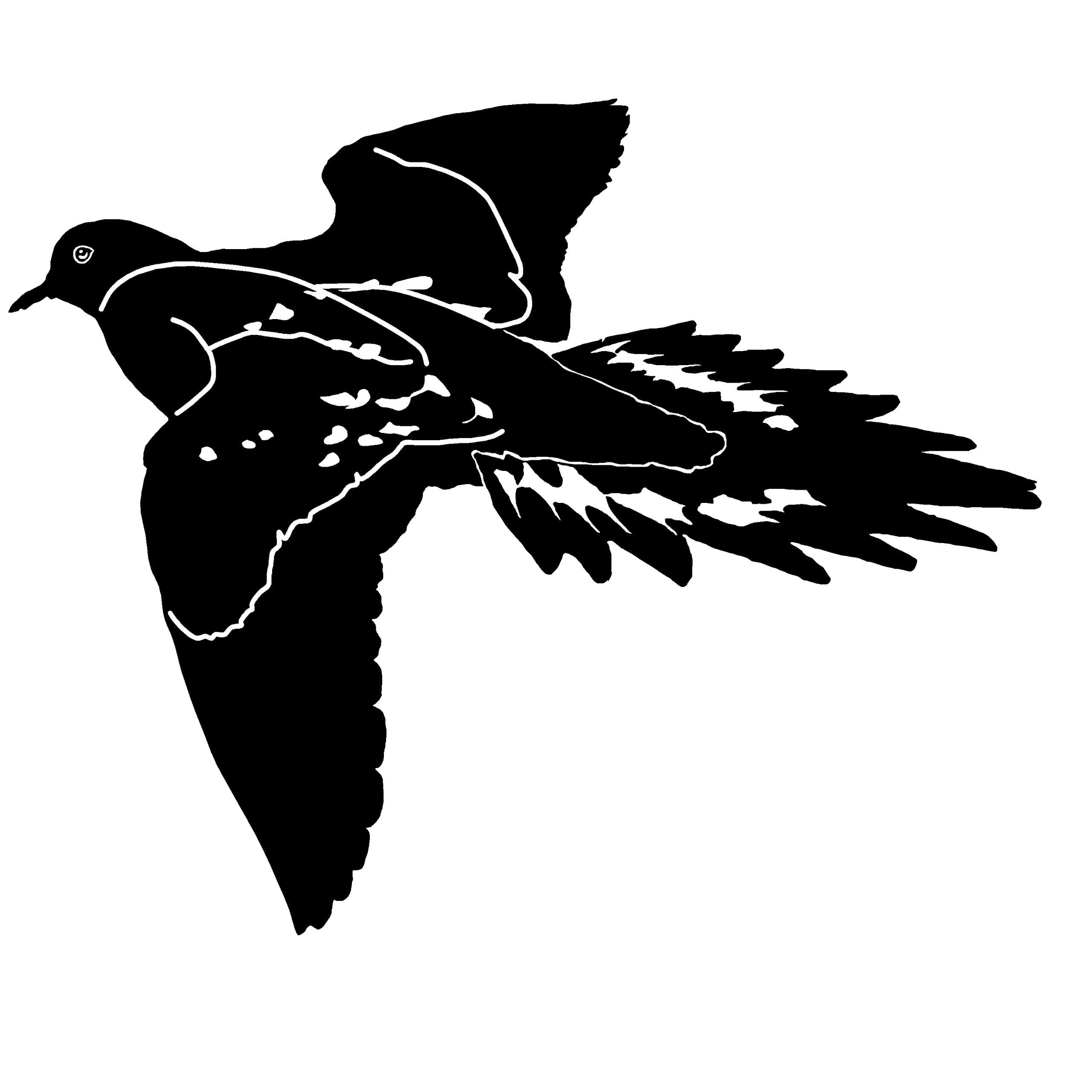 Dove Decal – Dove Hunting Decal – 2501 (Small, White) Sticker for Truck Car Window Trailer Tumbler Laptop Safe Wall Case