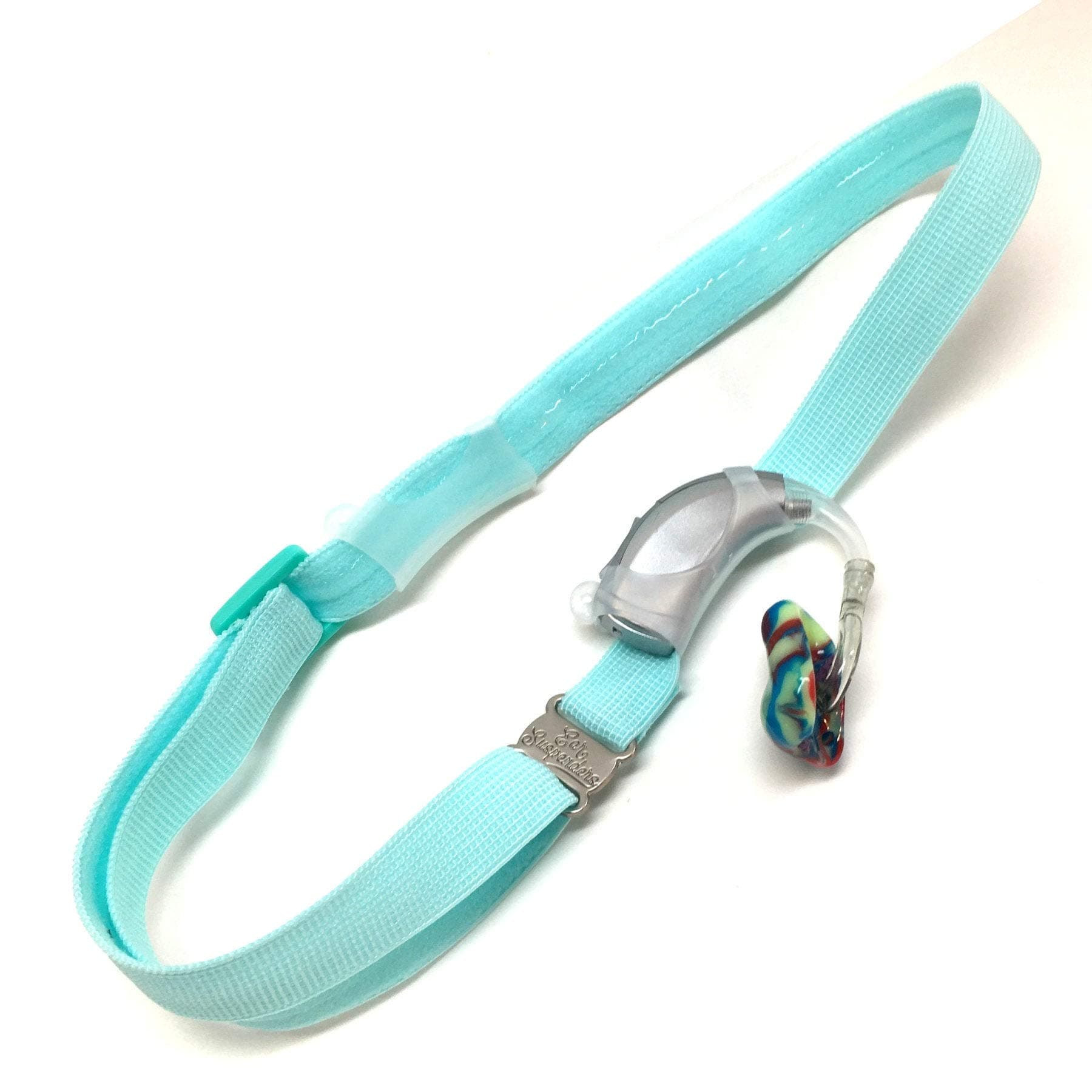 Headband for Hearing Aid Retention (Light Blue) (Adult)