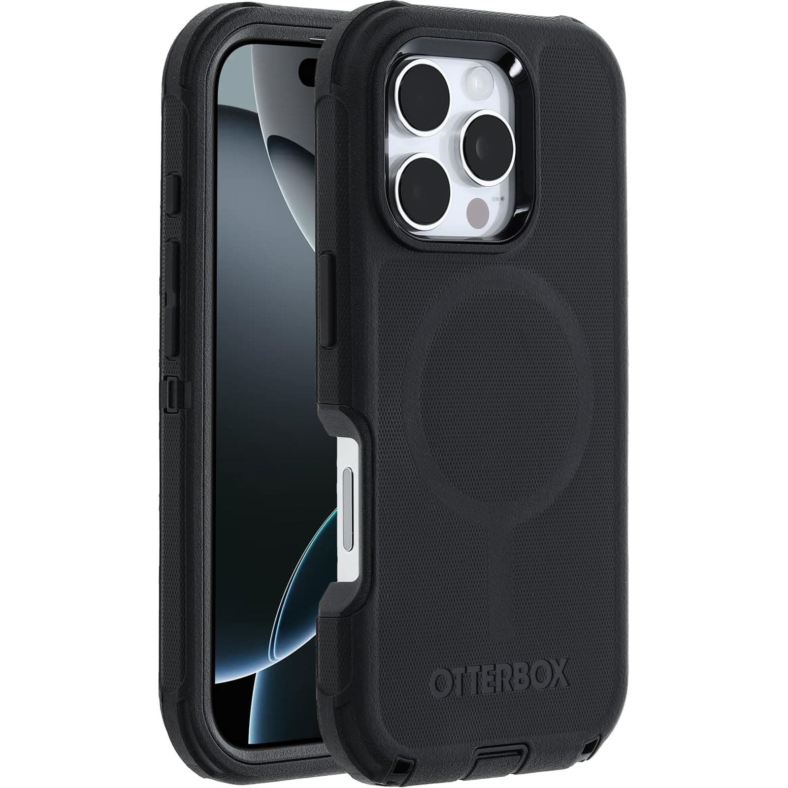 iPhone 16 Pro Defender Series Case - Black (Single Unit Ships in polybag)