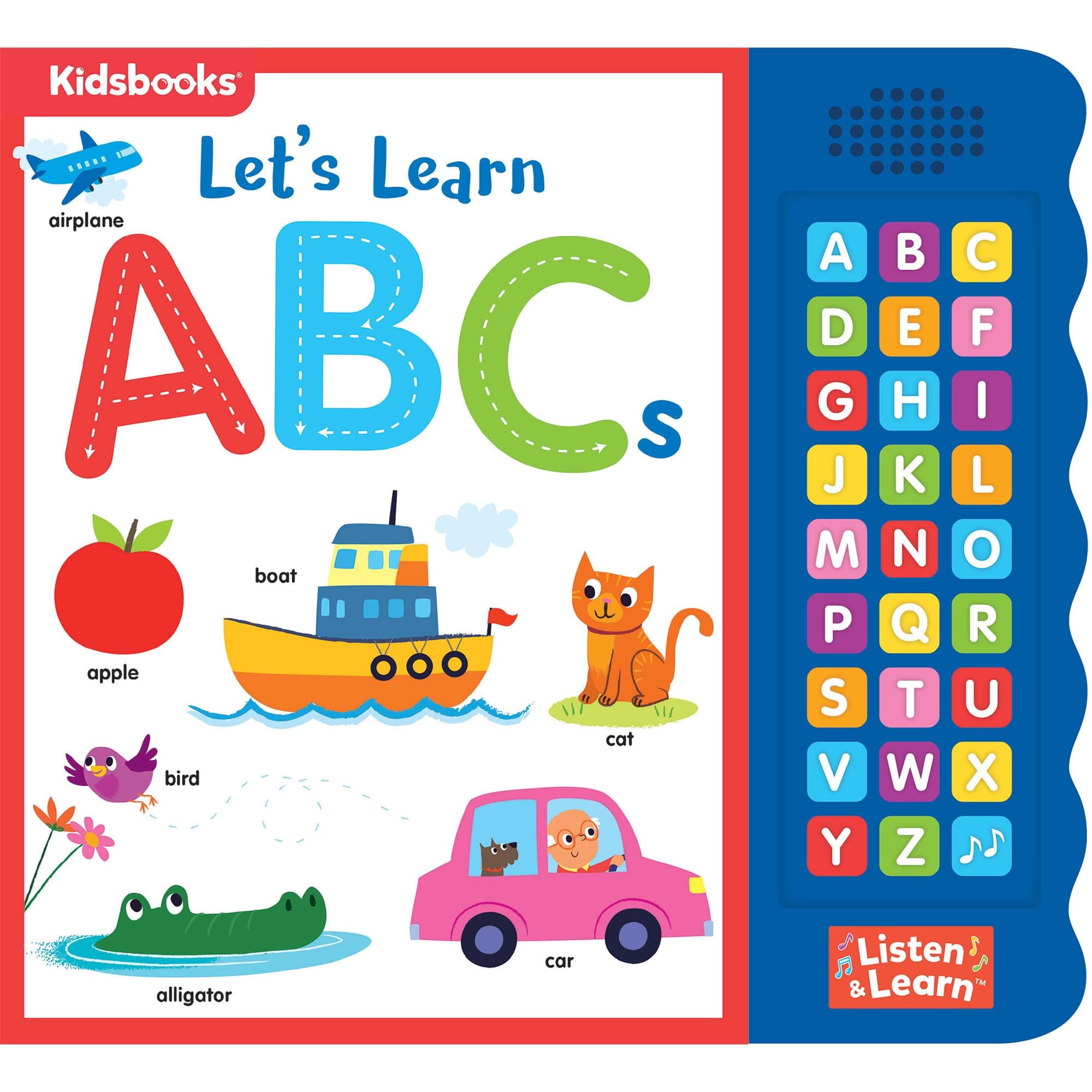 Let’s Learn ABCs – Interactive Toddler Sound Book with 27 Buttons | Tracing, Alphabet Song, Children's Board Book | Learn Letters & First Words | Fun Learning Activities for Boys & Girls