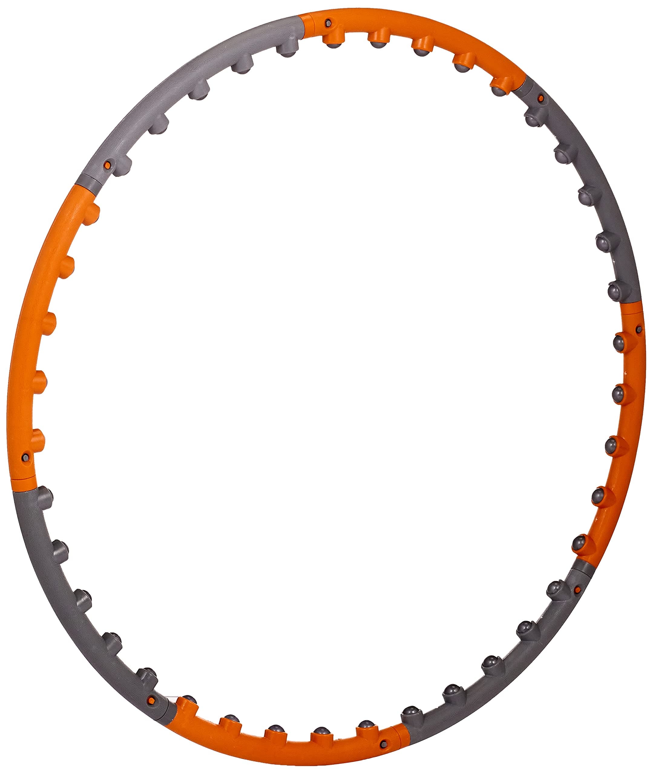 SOLX-BB-6430-B Weighted Hula Hoop, Yellow and Grey