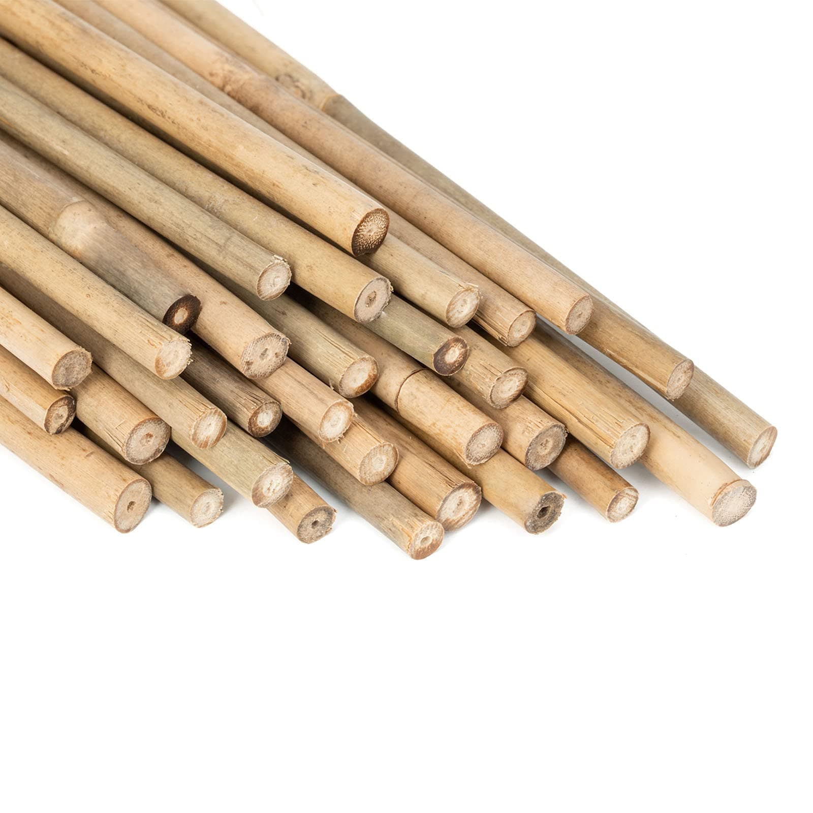 Plant Stakes Natural Garden Bamboo Sticks for Indoor and Outdoor, 20pcs for Tomatoes, Beans, Potted Plants - 18 inches