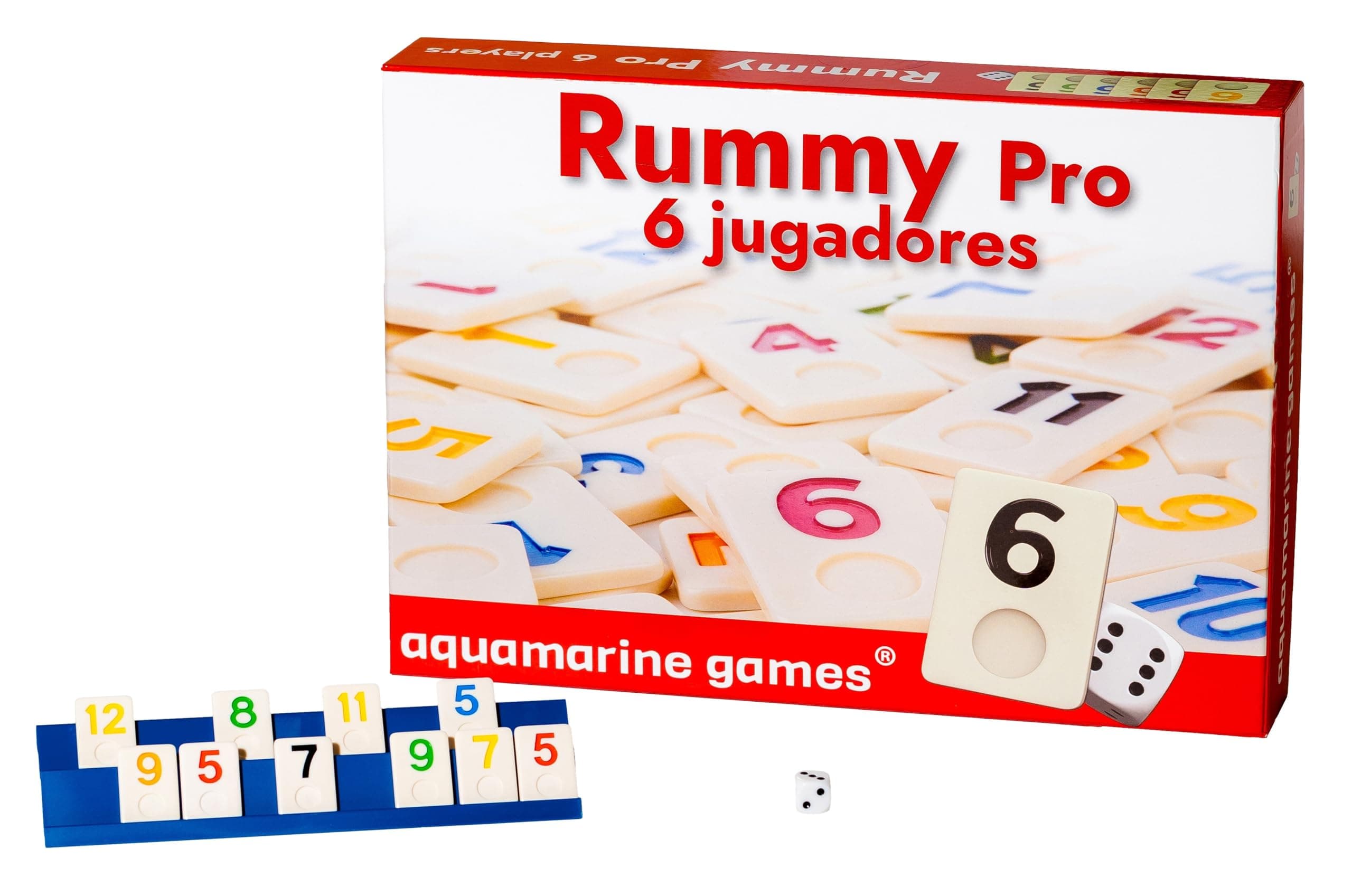 Aquamarine Games Rummy, 6 Players (DO001) Assorted Colour/Model