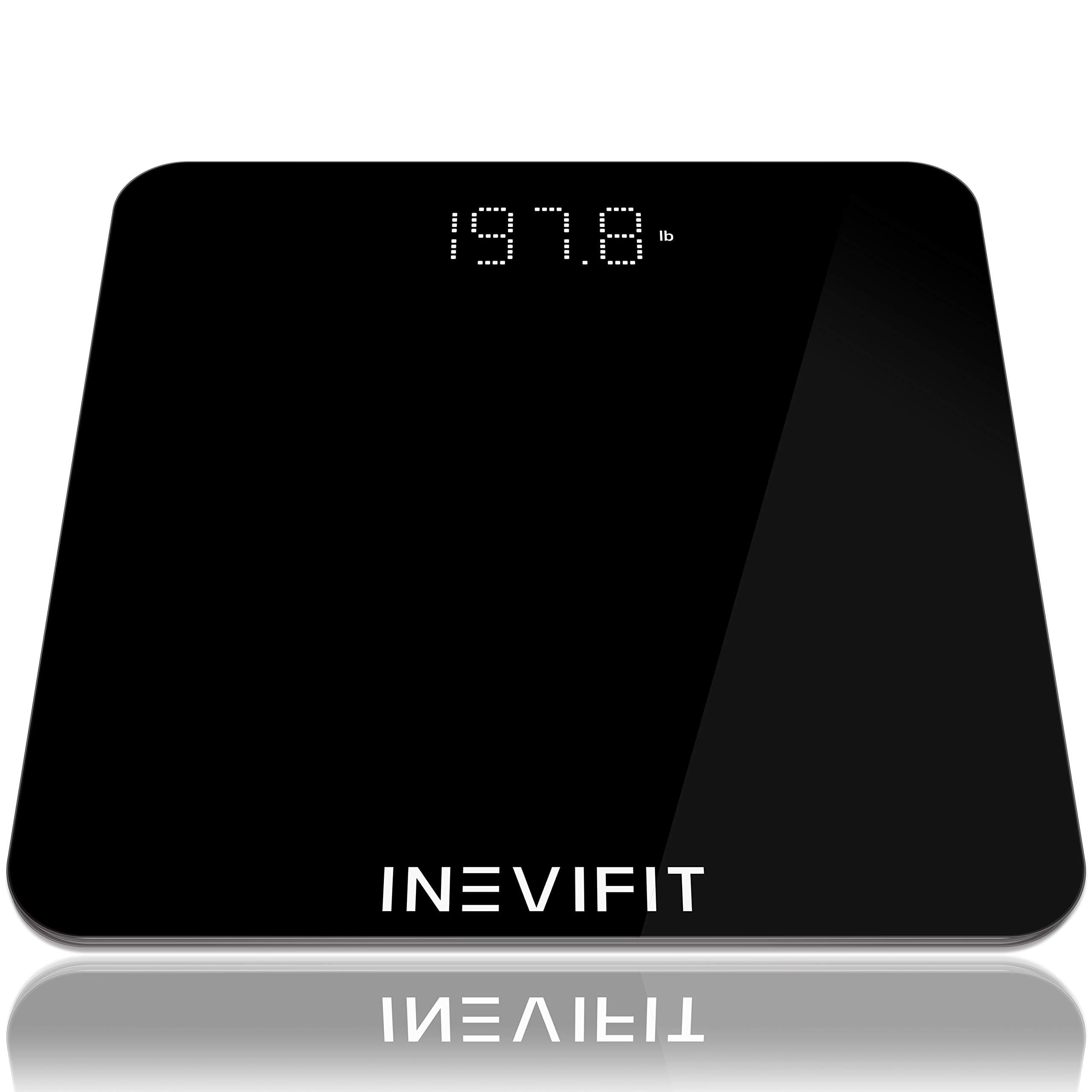 INEVIFITBathroom Scale, Highly Accurate Digital Bathroom Body Scale, Measures Weight for Multiple Users. Includes a 5-Year Warranty