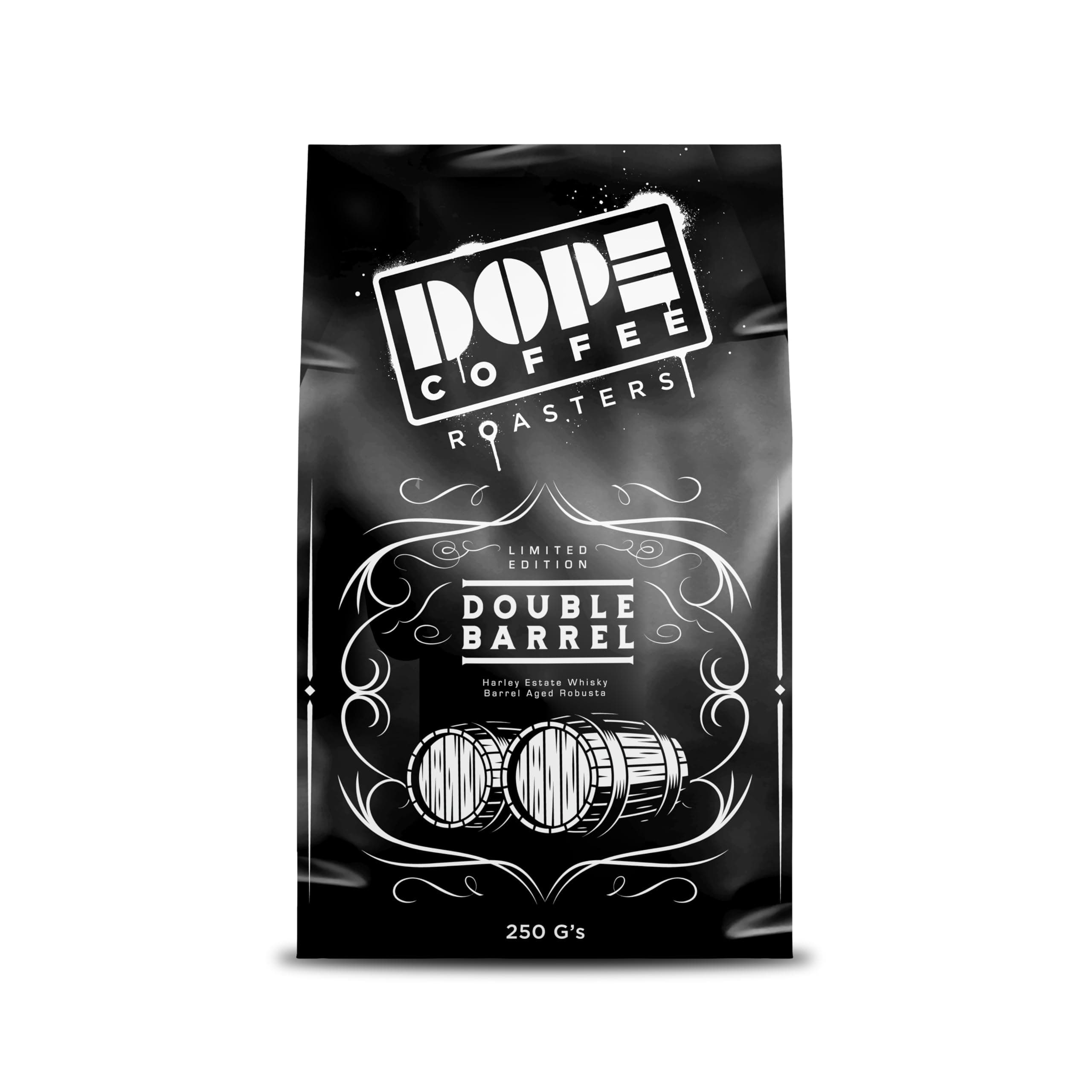 Dope Coffee Roasters Freshly Roasted Coffee, Double Barrel, Whole beans Flavour, 250 gms