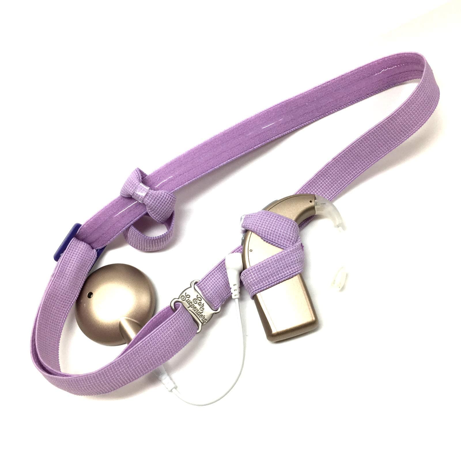Ear Suspenders Headband for Cochlear Implant Retention (Light Purple)