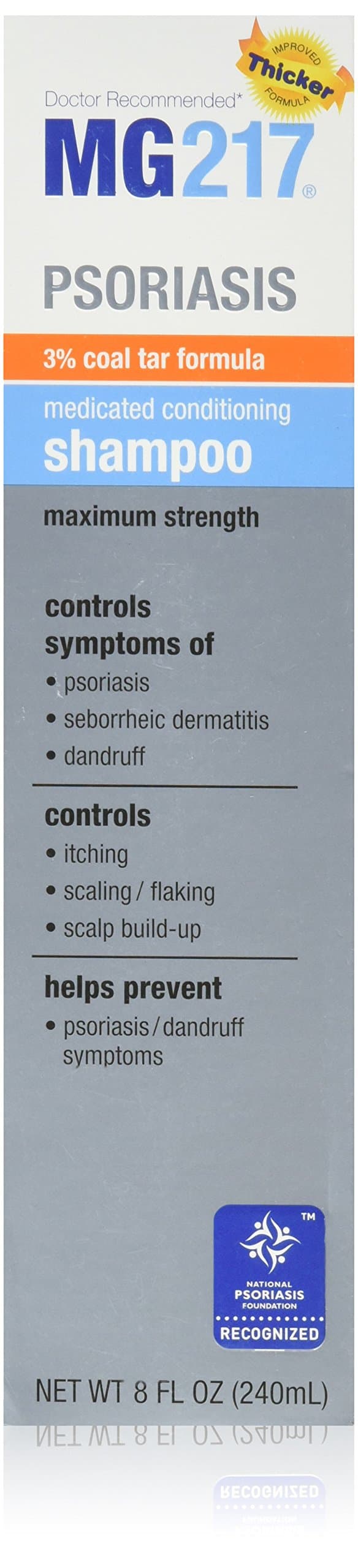 MG217 Medicated Conditioning Coal Tar Formula Shampoo, 2 Count