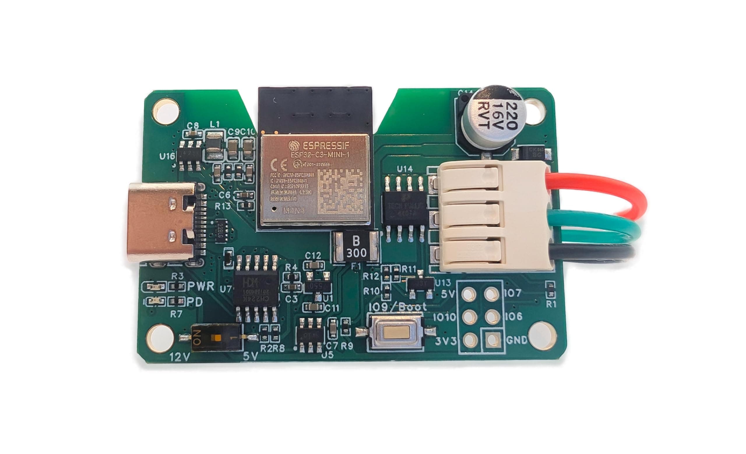 Generic MagWLED-1, WLED Controller, 5V and 12V USB-C Power Delivery, WLED Pre-Installed, Green