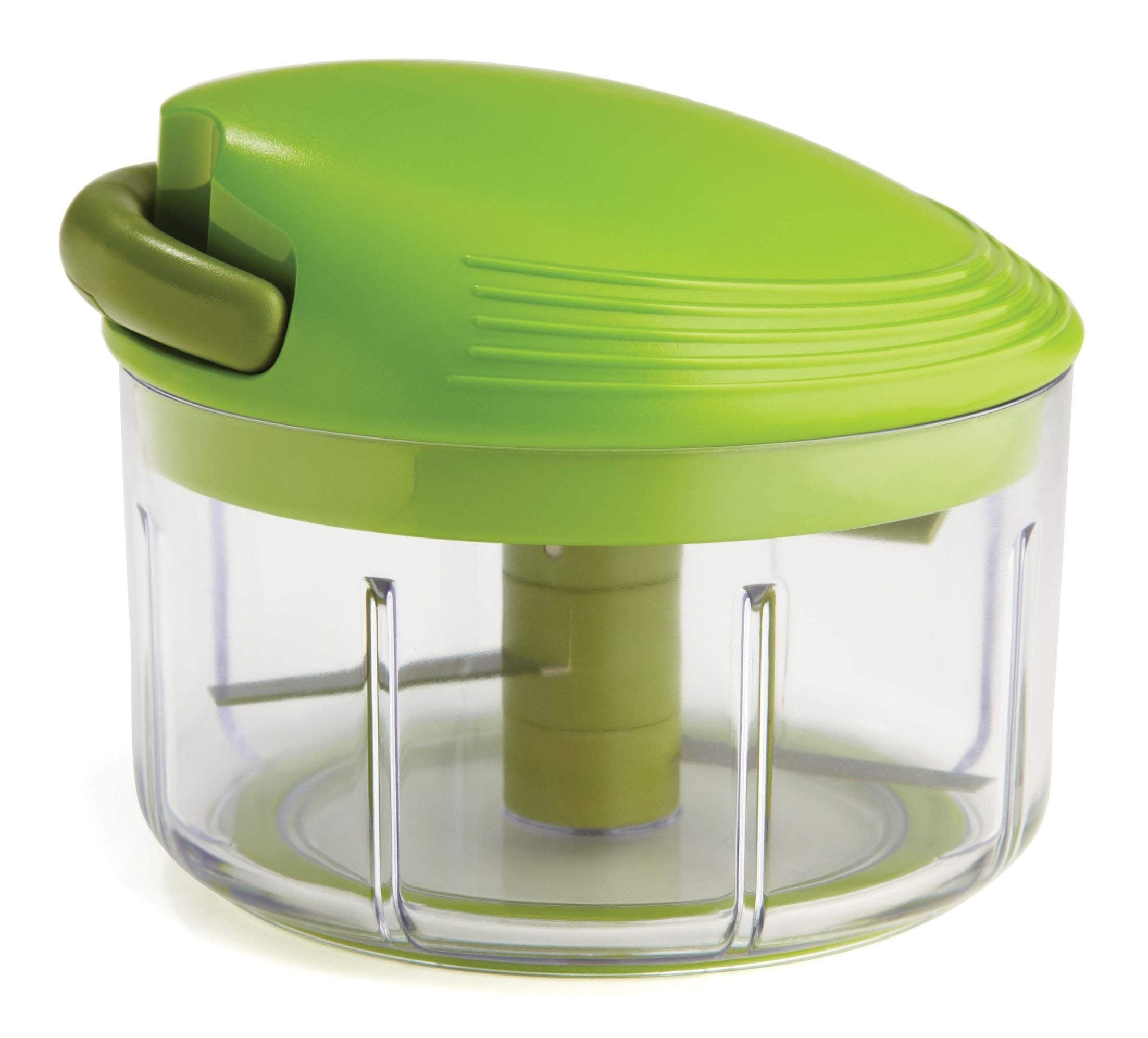 Pull Chop Chopper/Manual Food Processor with Cord Mechanism, Green, 2-Cup