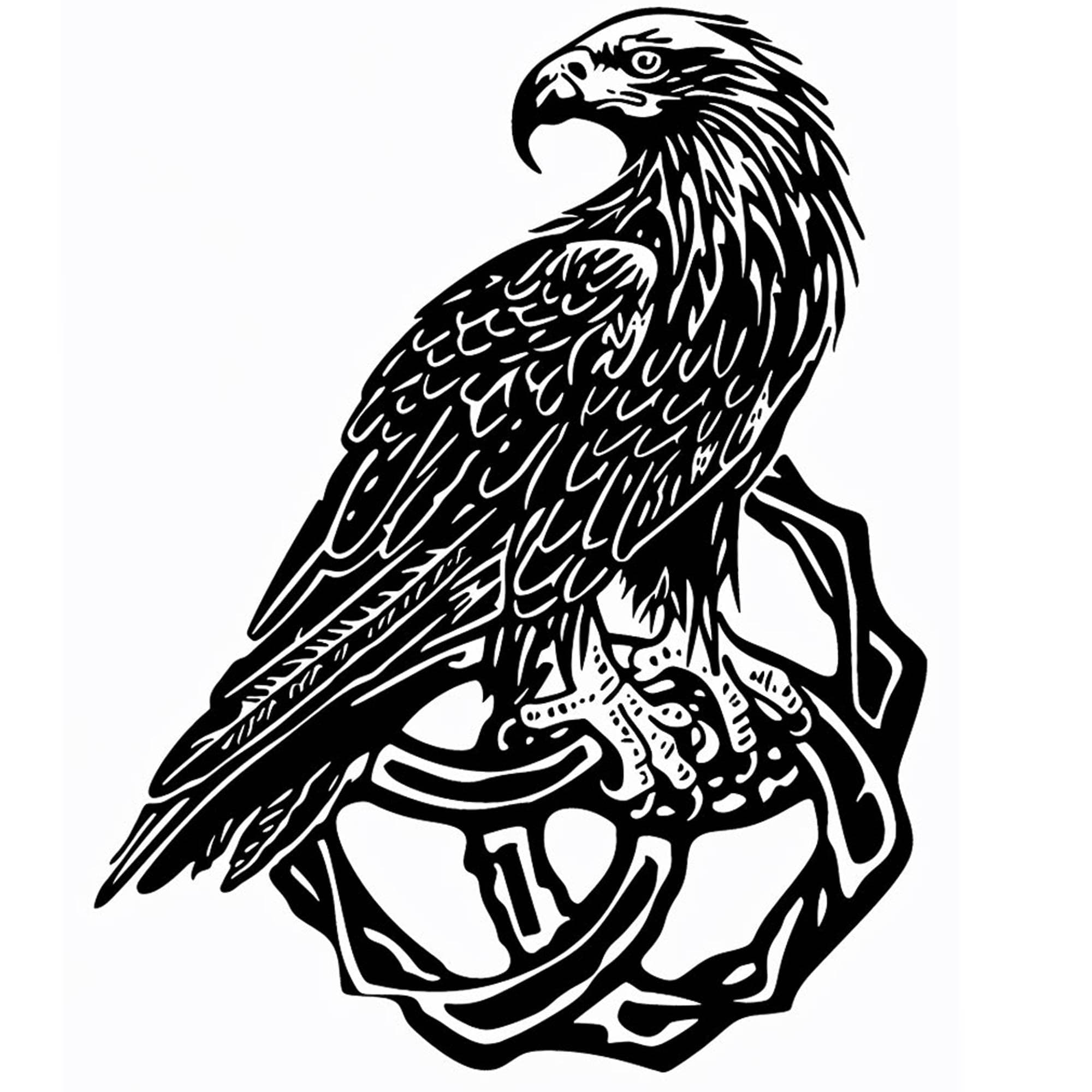 Dopetattoo 6 Sheets Temporary Cross Odin'S Raven Scandinavian Runic Symbols in the Old Norse Knot Witchy Temporary tattoo Neck Arm Chest for Women Men Adults Cross Tattoo