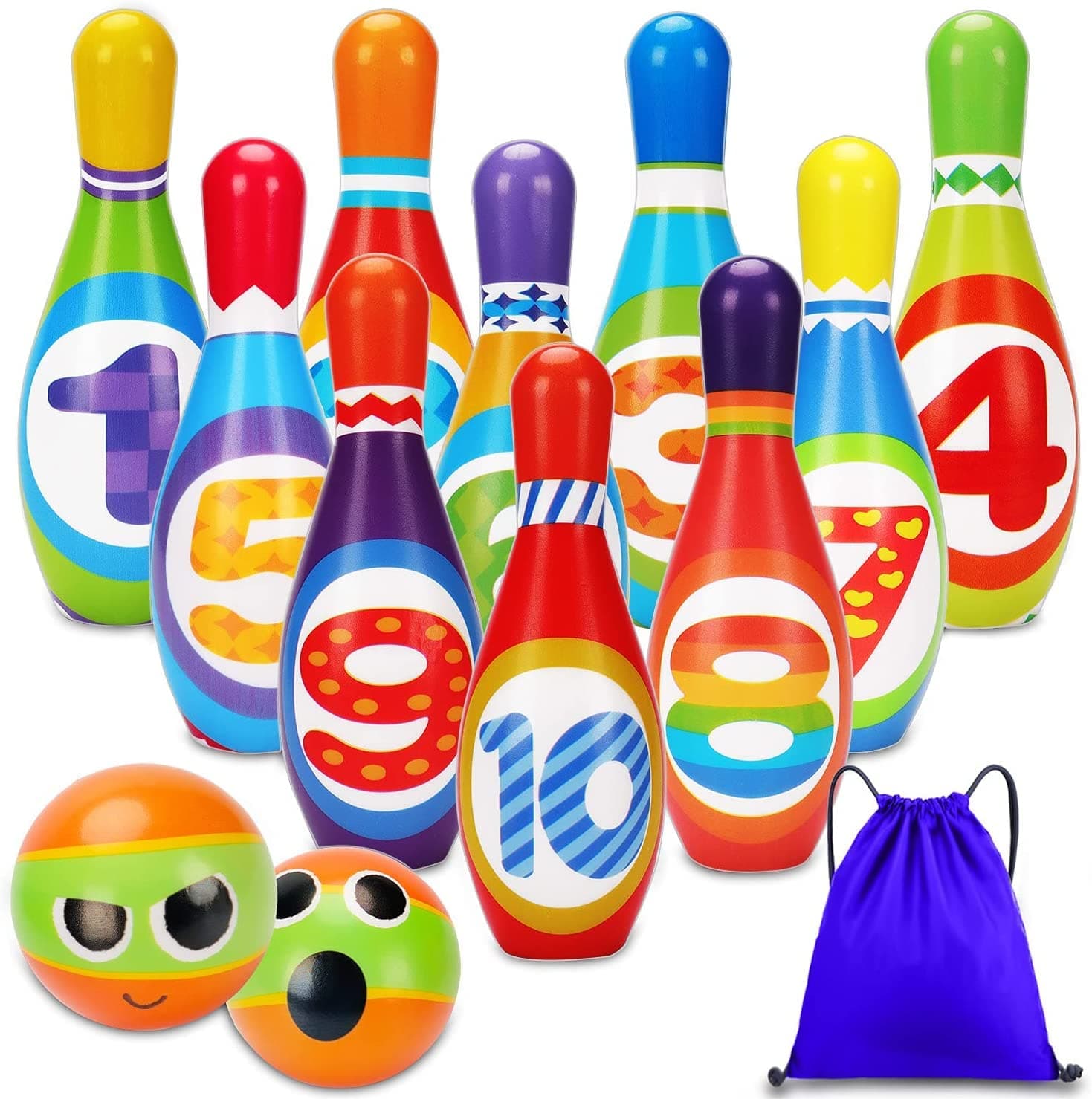 Toddler Toys for 2 3 4 5 Years Old Boys Girls,Kids Bowling Toys Set, Toddler Indoor Outdoor Activity Play Game,Educational Toys, Birthday Party Gift for 18 24 Months, 2 3 Year Old Children Boy Girl