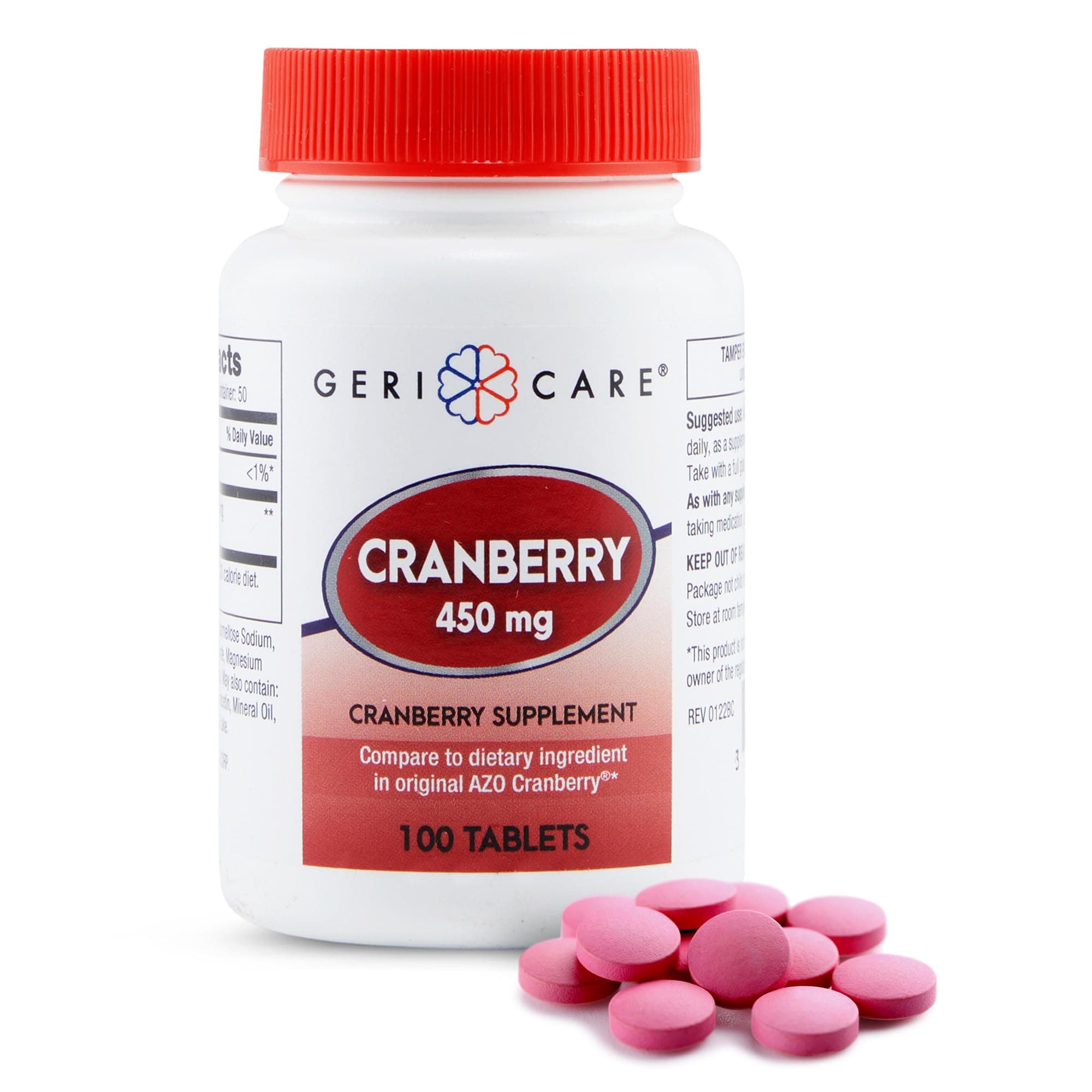 Geri Care Cranberry Pills 450MG 100Count (Helps You Fight Off Urinary Tract Infections)