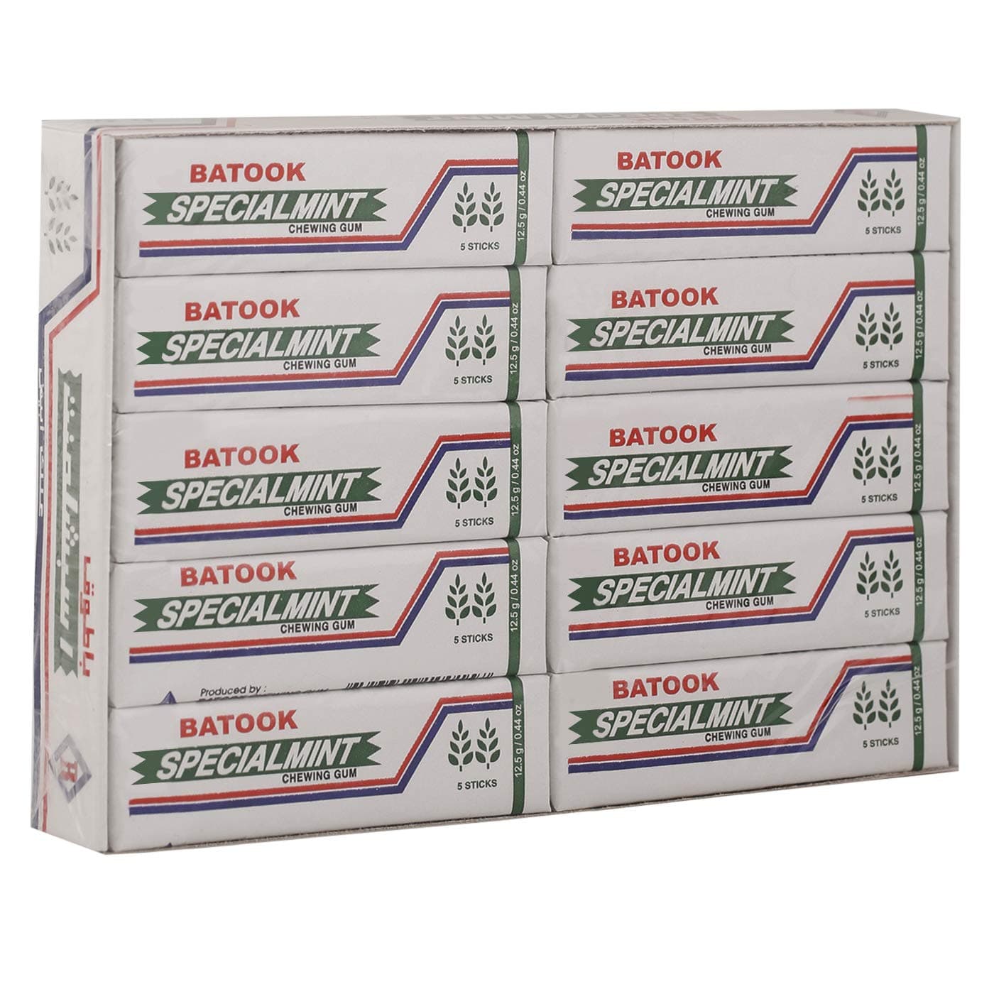 Batook 5 Sticks Special Mint Gum, 20 X 12g - Pack of 1