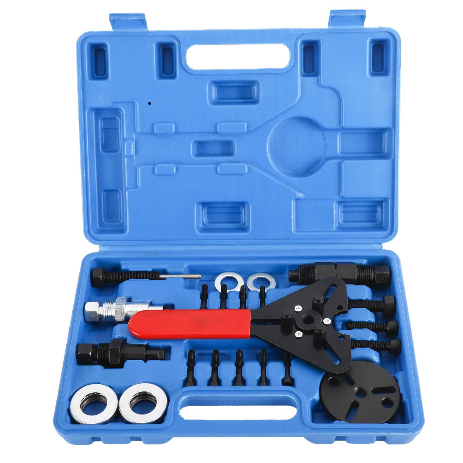 21pc A/C Clutch Removal & Installation Kit Air Conditioner Clutch Holding Tool Set