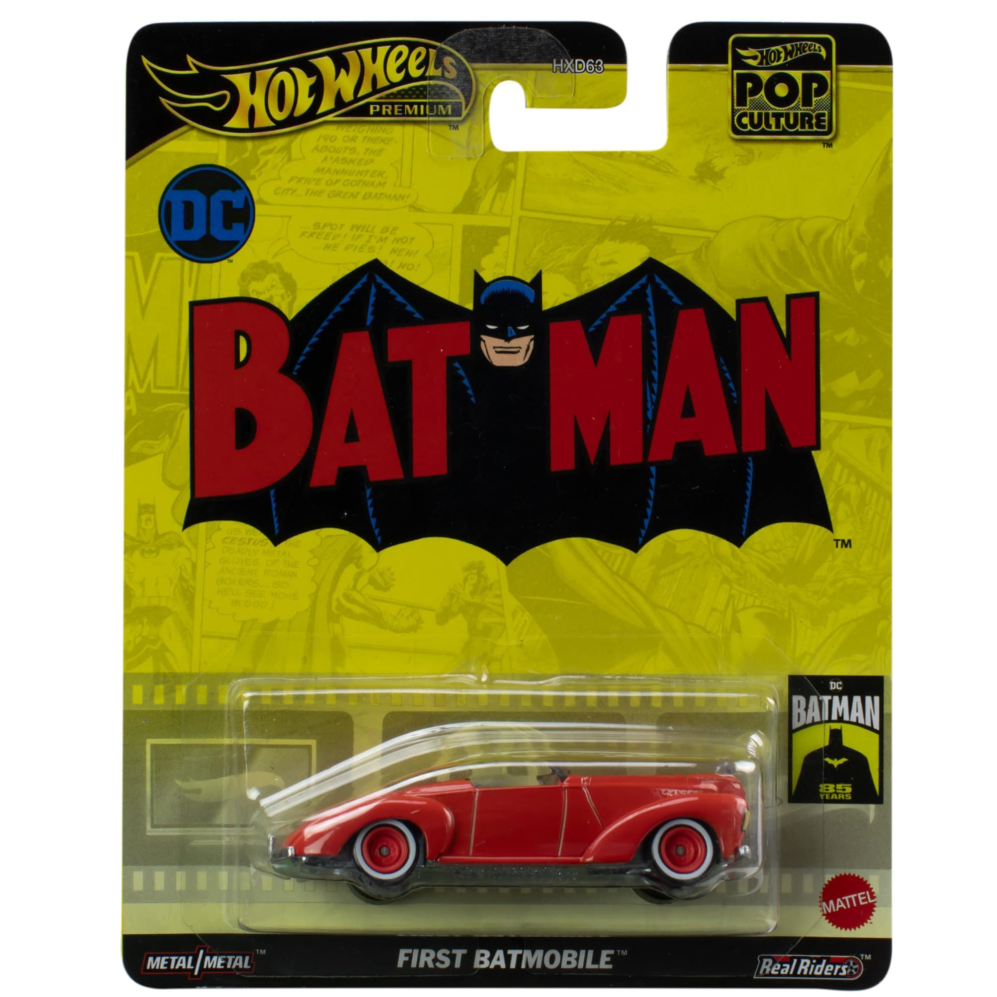 Hot Wheels - Premium Pop Culture 1ST Batmobile DC Batman HVJ40