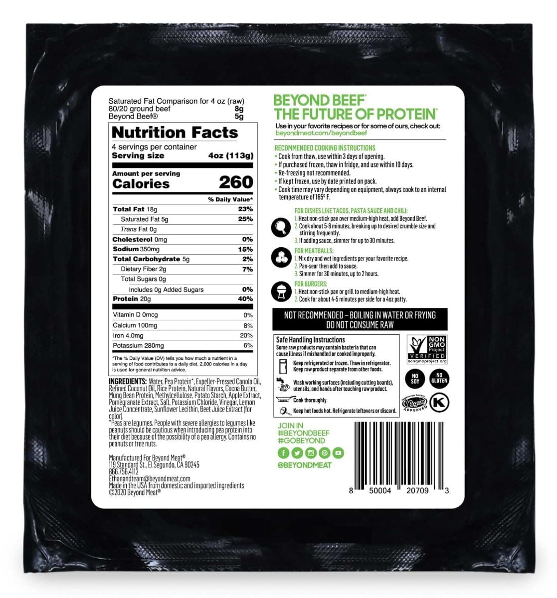 Beyond Beef Ground, Plant Based Meat, 12 Lb (2)