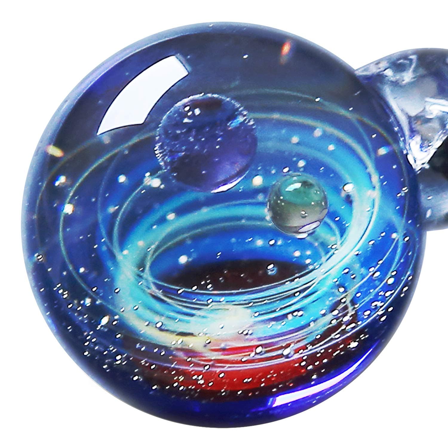 Pavaruni Original Galaxy Pendant Necklace, Universe Glass, Space Cosmos Design,Birthday Art Japan Handmade Craftsman