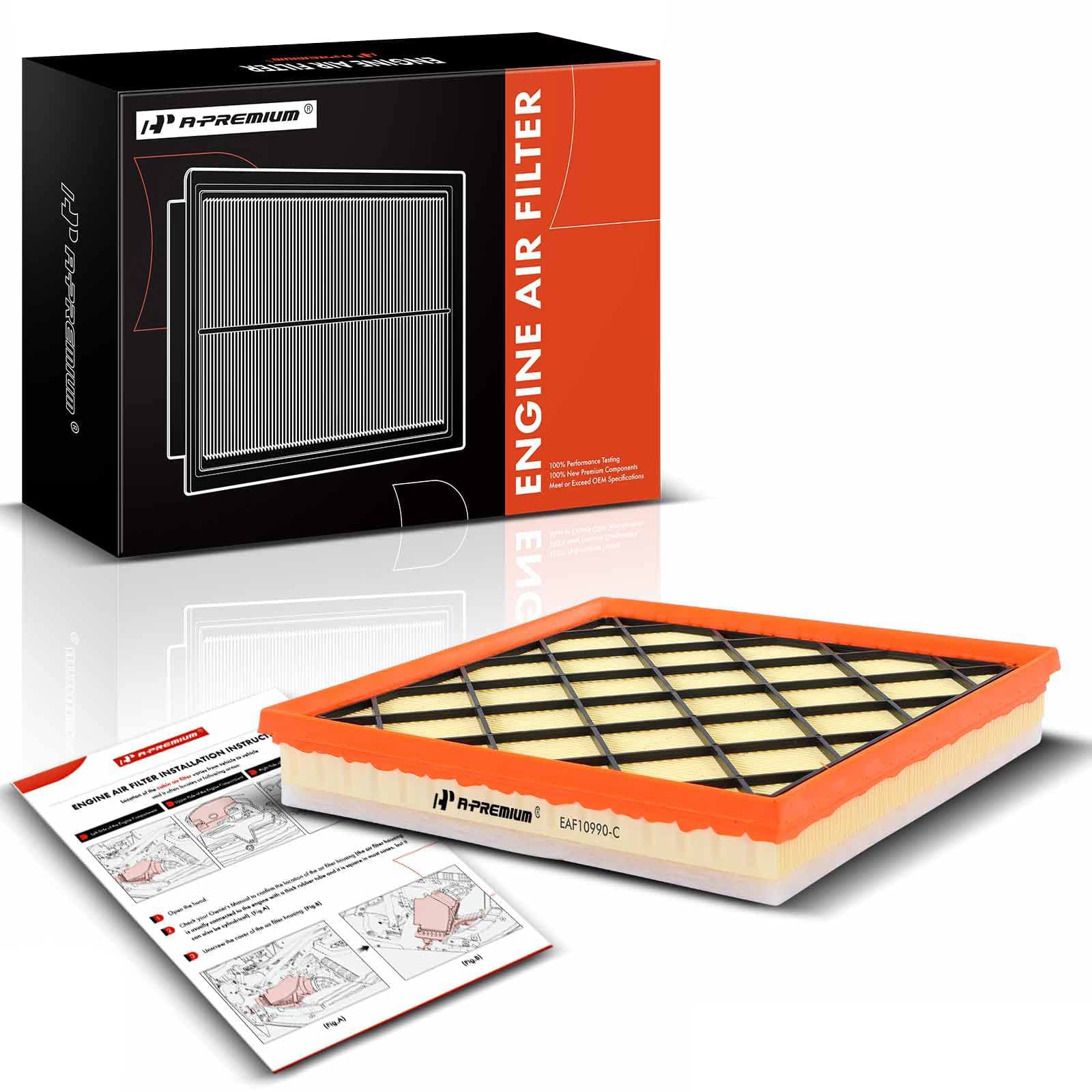 A-Premium Engine Air Filter Compatible with Buick Verano 2013-2016 & Chevrolet Cruze 2011-2015, Cruze Limited 2016, 1.8L 2.0L, Flexible Panel, Replace# 13272720